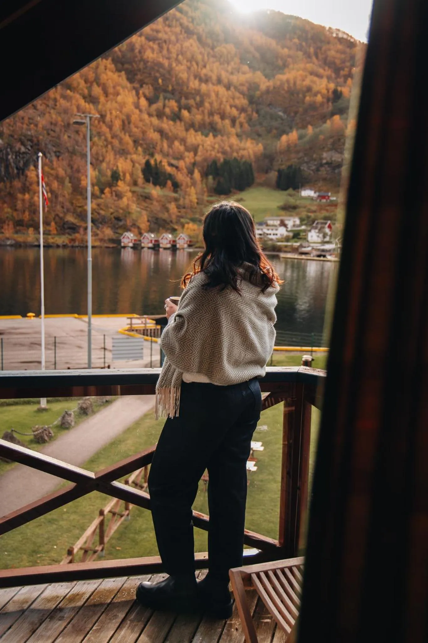 Balcony/Terrace in Flåmsbrygga Hotel