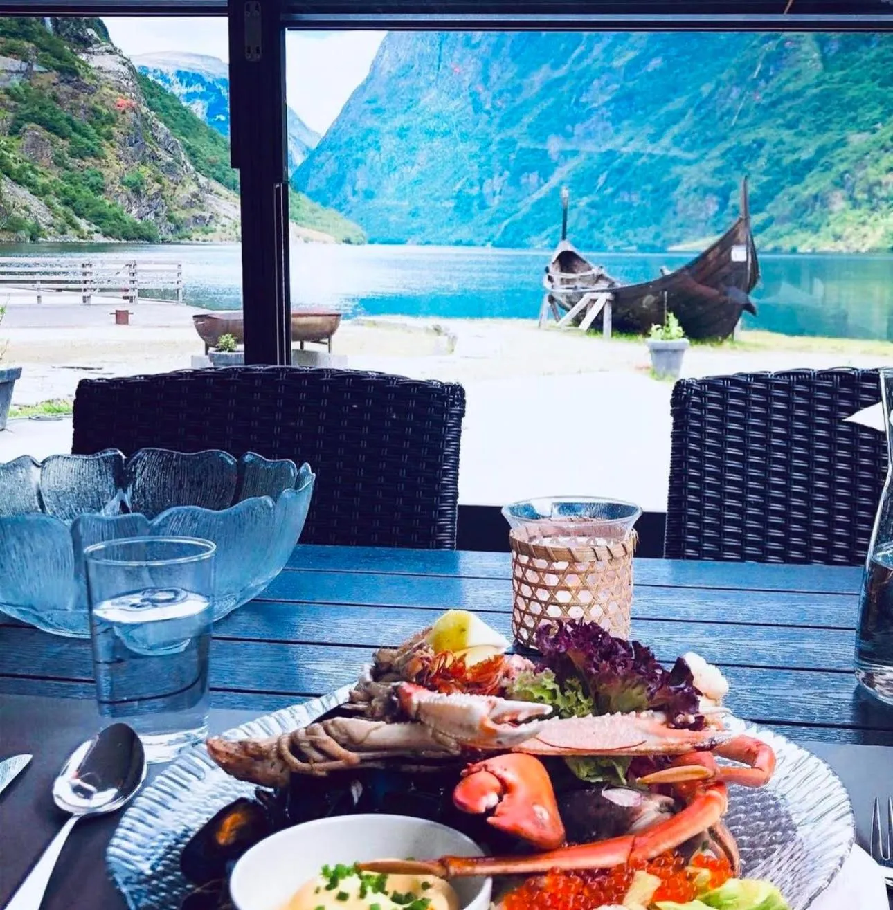 Restaurant/places to eat in Gudvangen Fjordtell