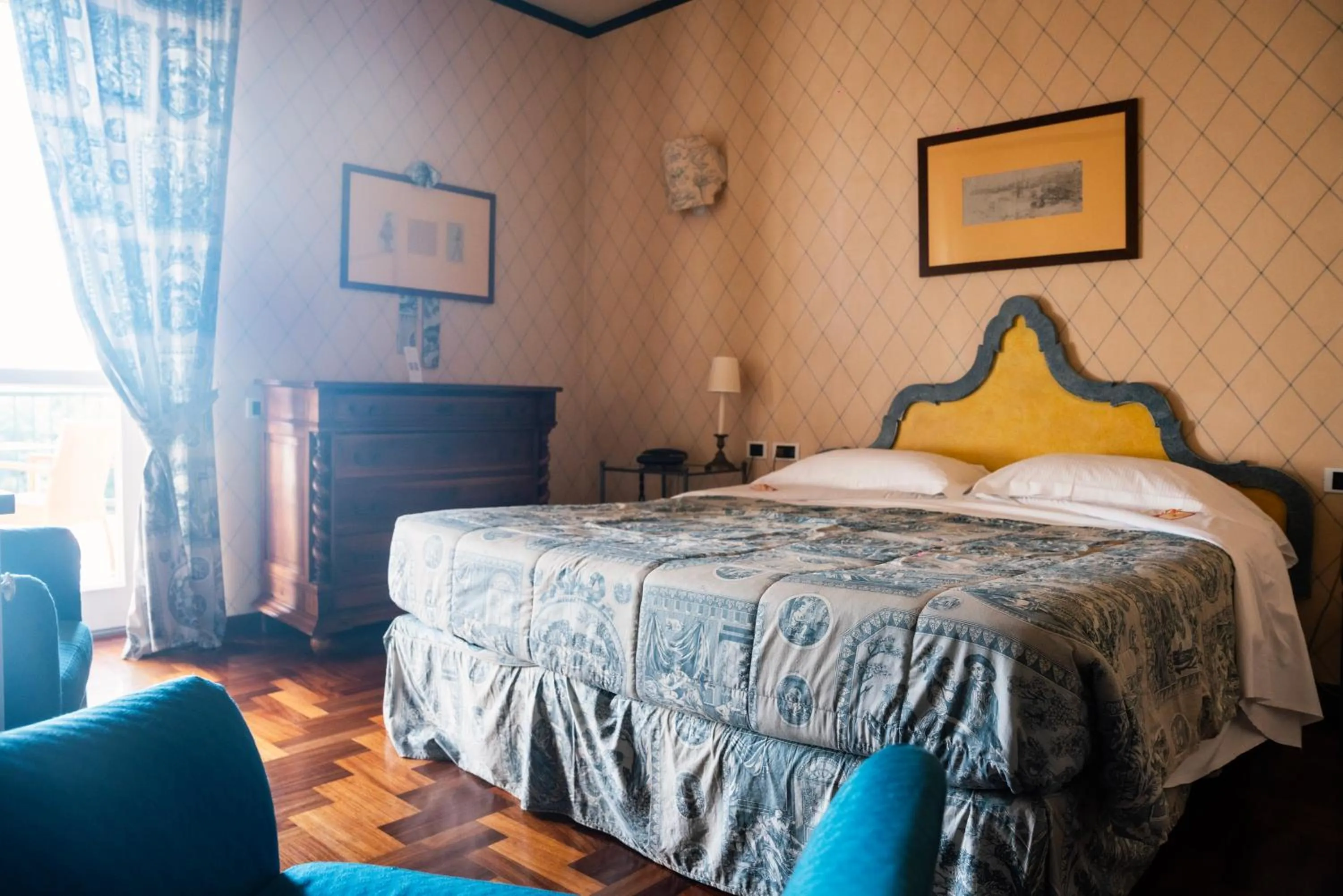 Bed in Relais Villa Pomela