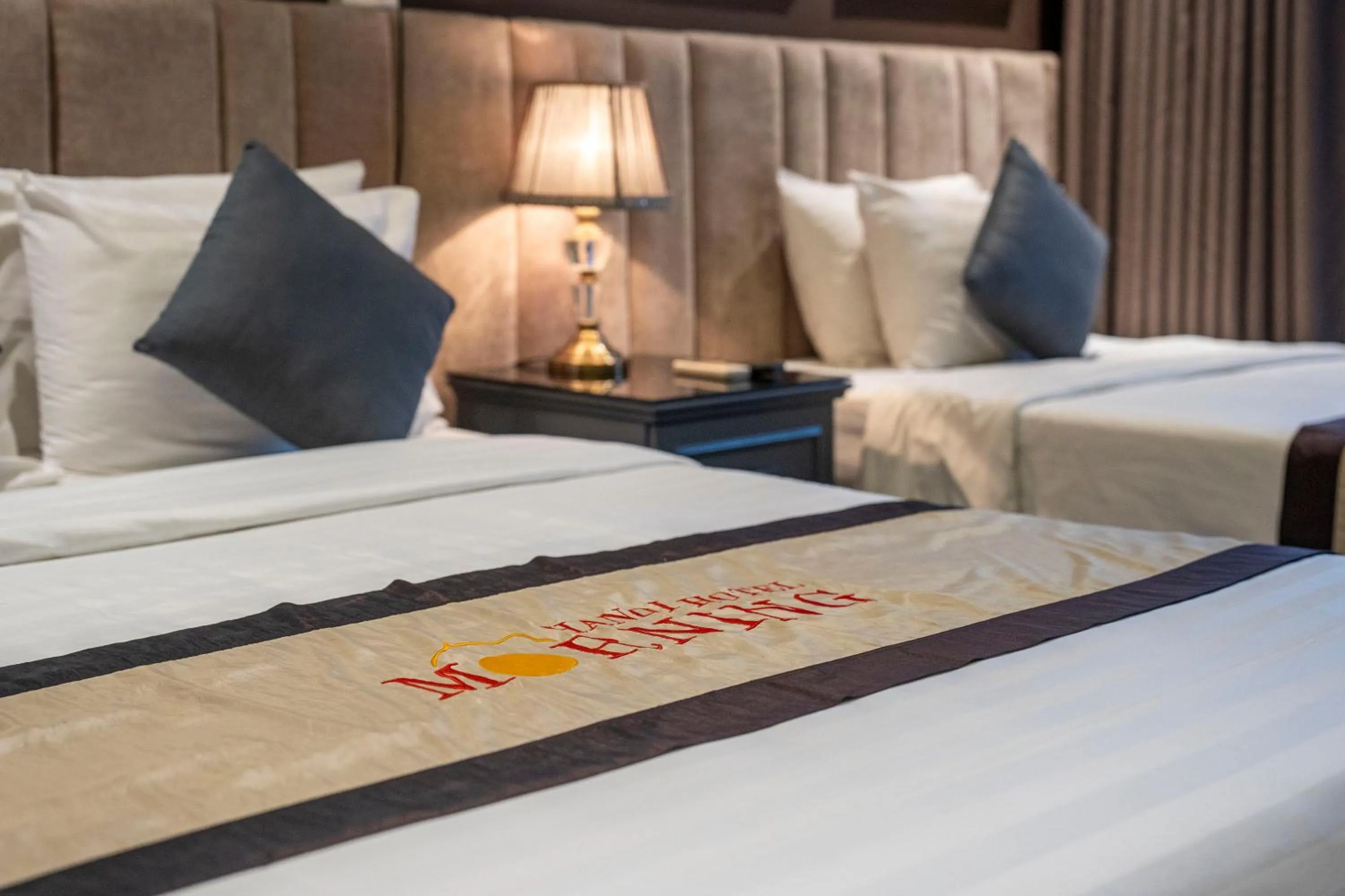 Bed in Hanoi Morning Hotel