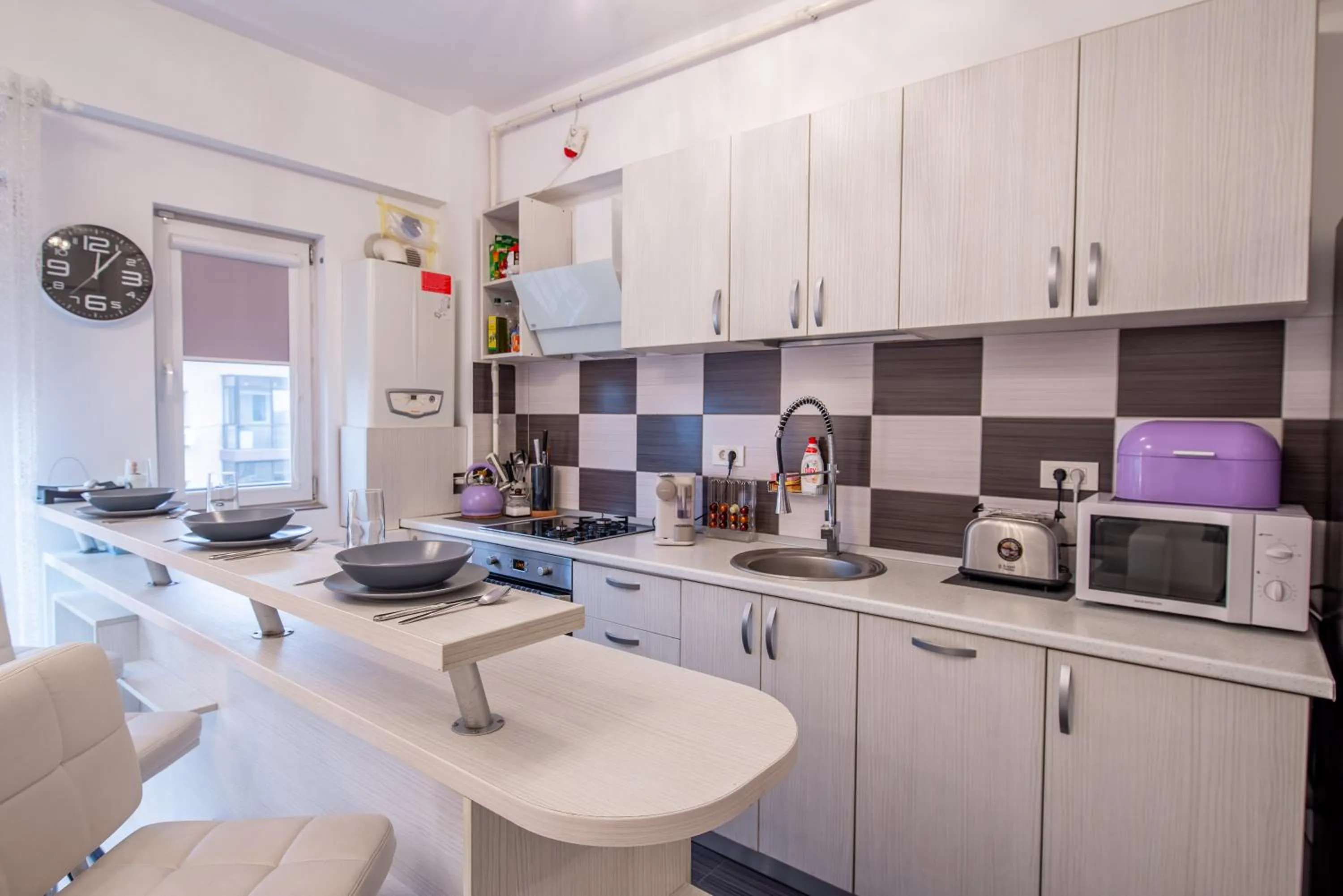 Kitchen or kitchenette in Studio Residence Militari