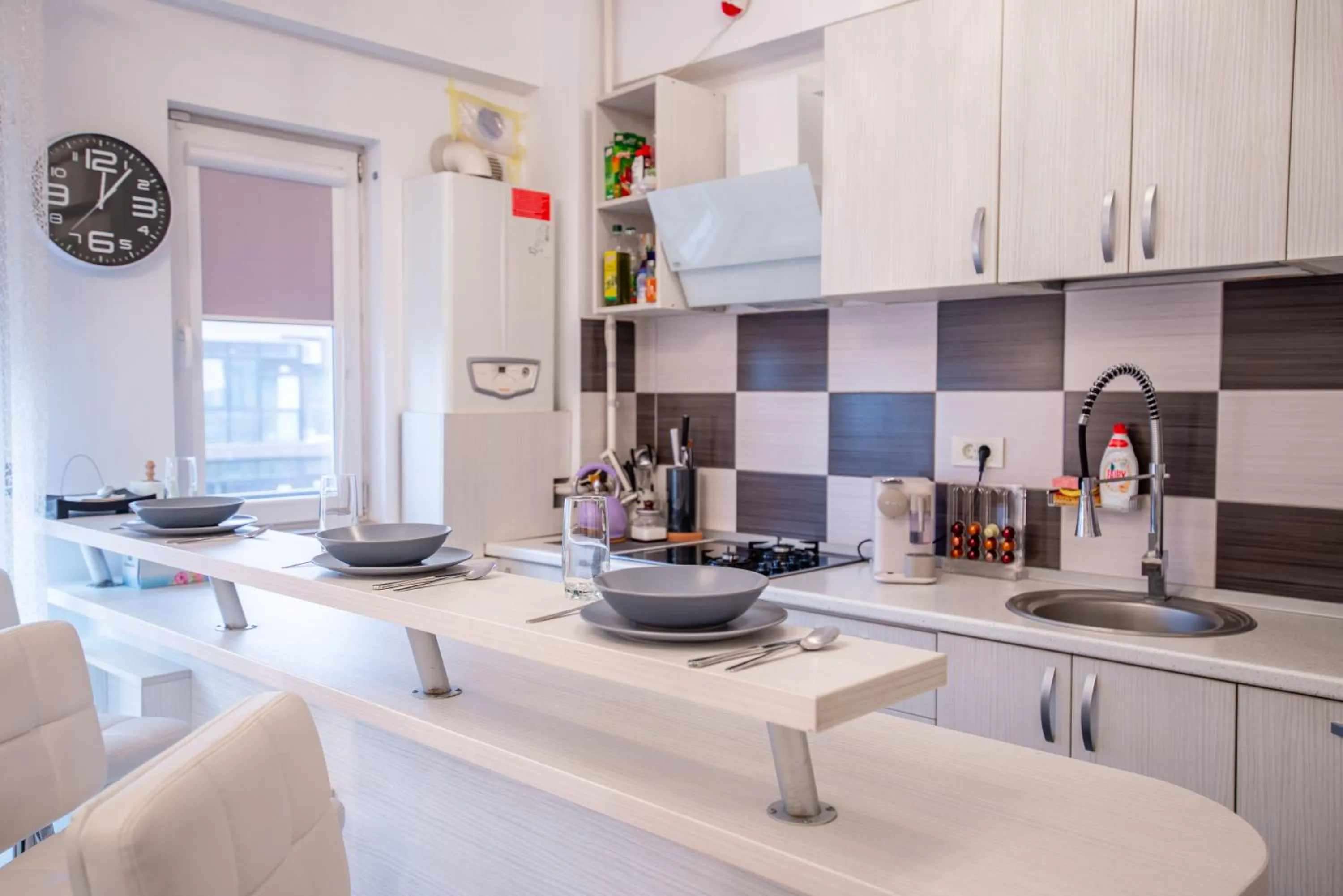 Kitchen or kitchenette in Studio Residence Militari