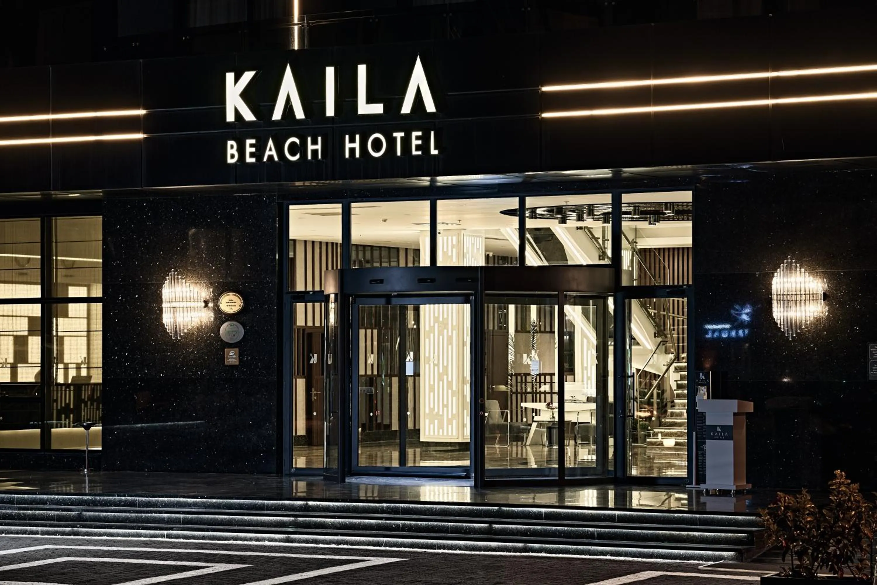 Facade/entrance in Kaila Beach Hotel - All Inclusive