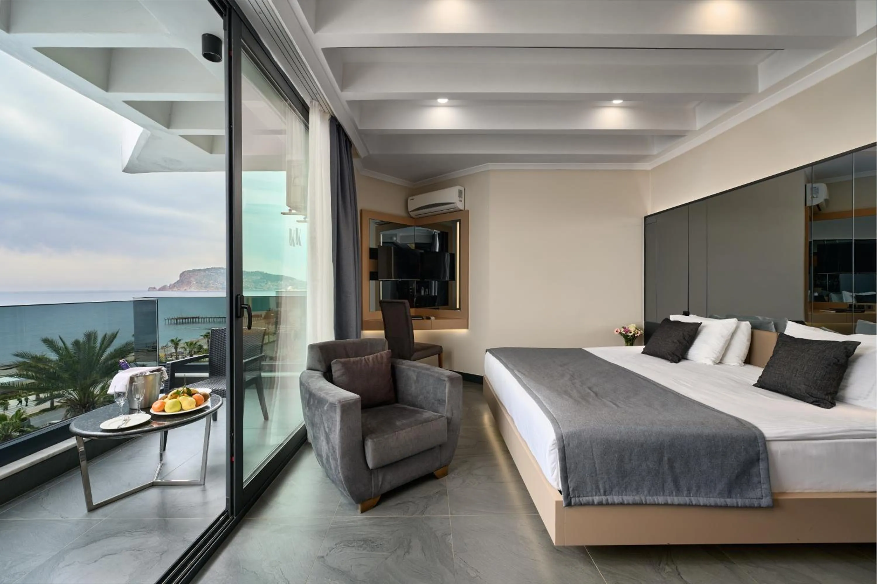 Bed in Kaila Beach Hotel - All Inclusive