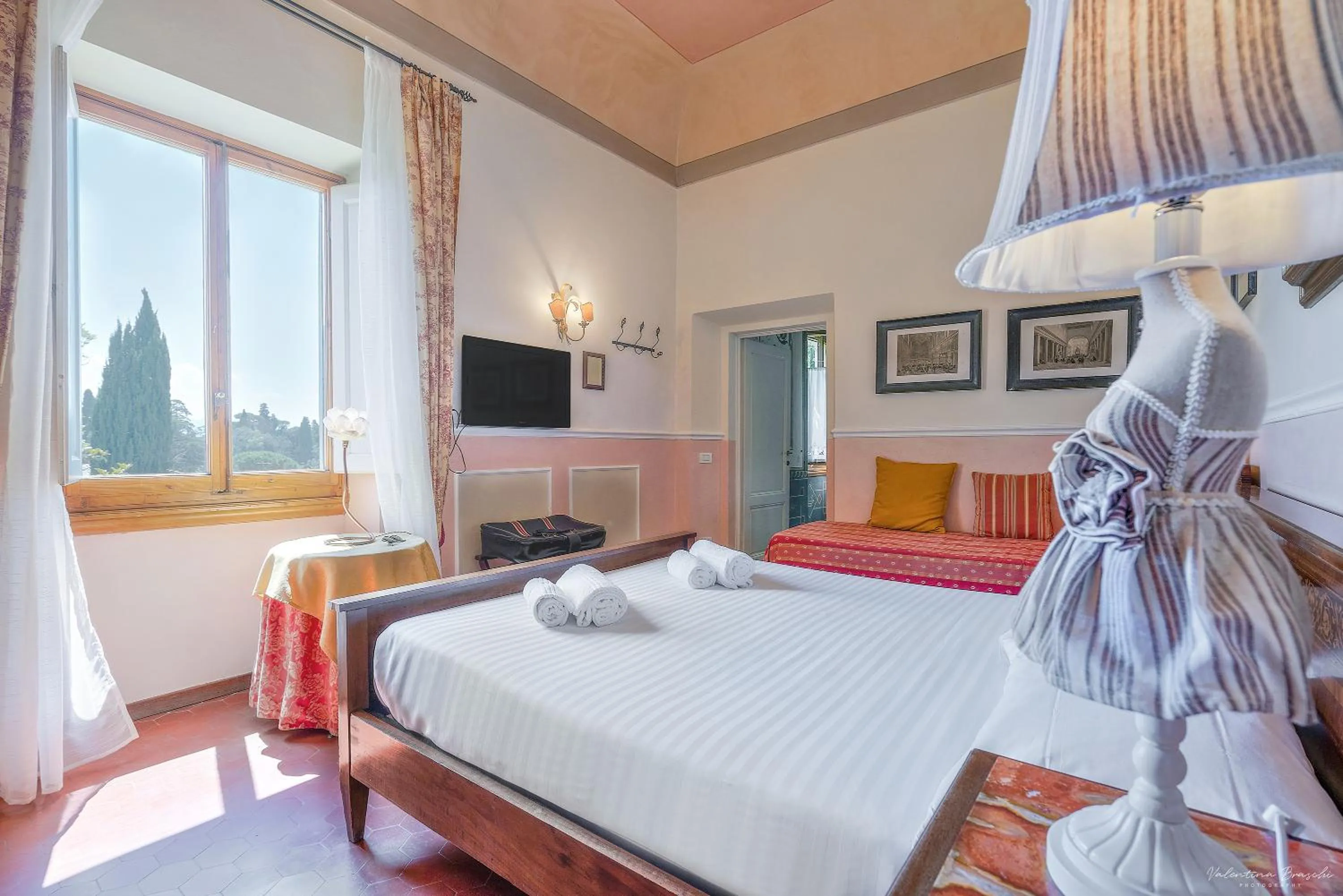 Bed in Villa Ape Rosa Relais