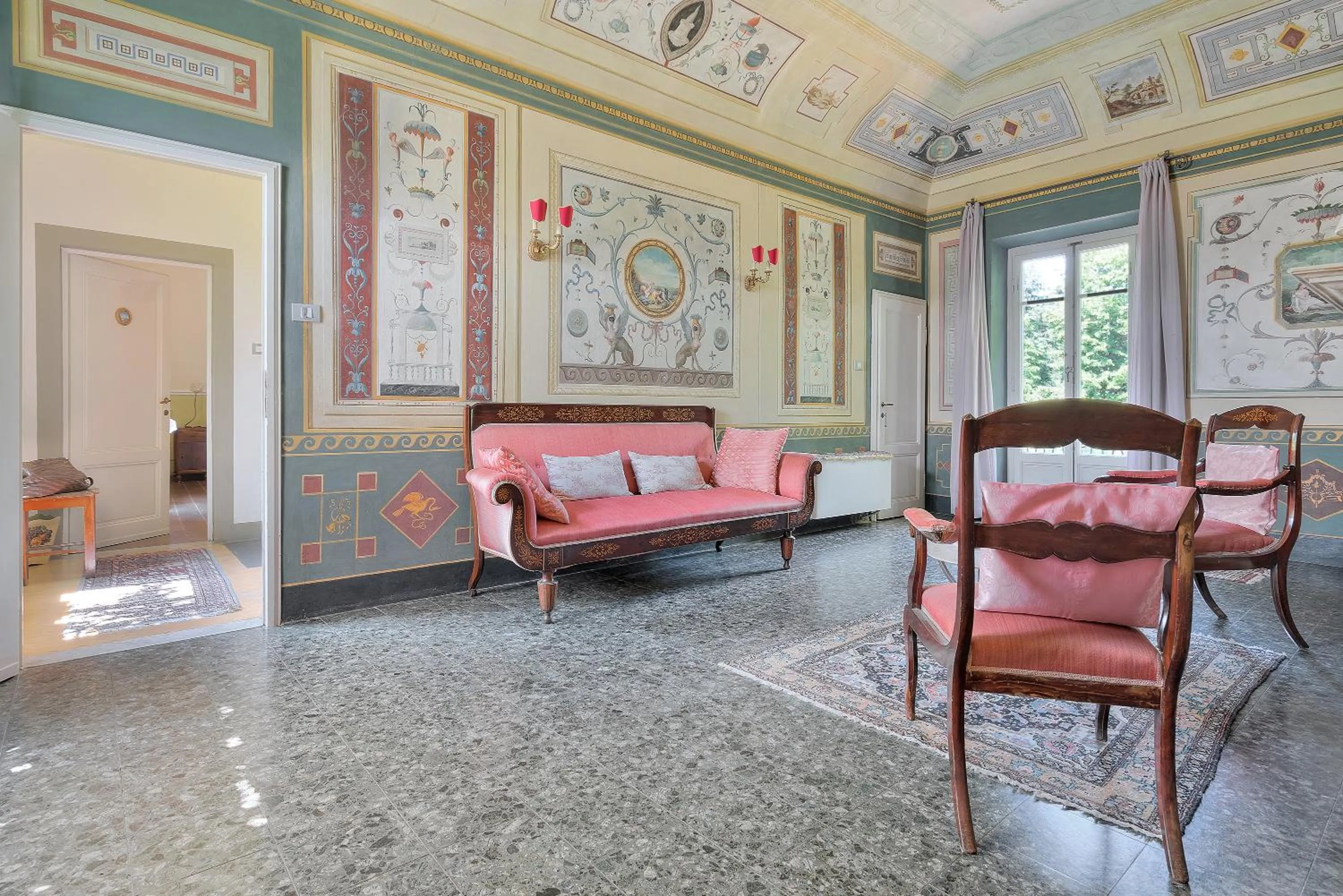 Lobby or reception in Villa Ape Rosa Relais