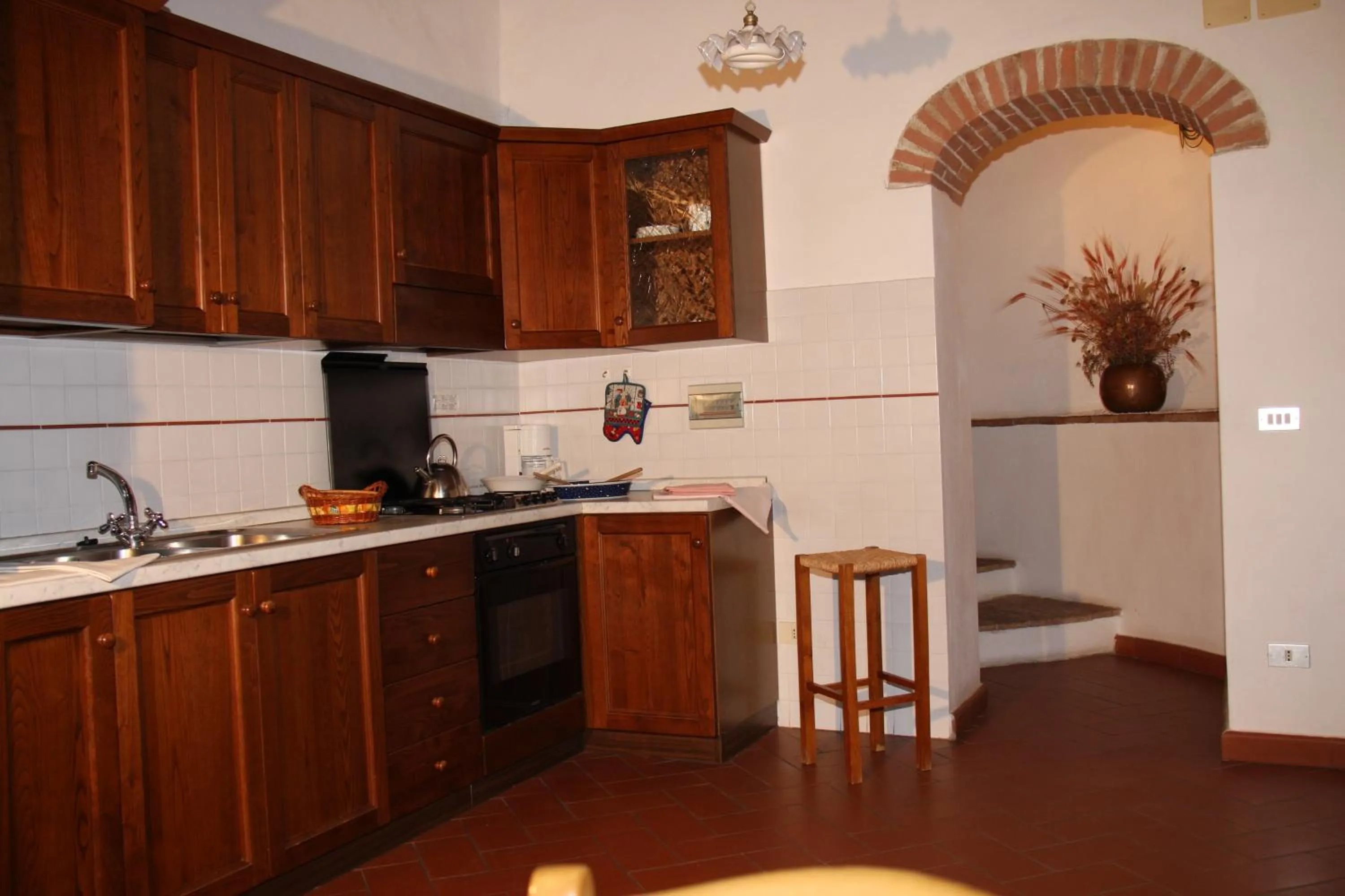 Kitchen or kitchenette in Podere La Chiusella B&B