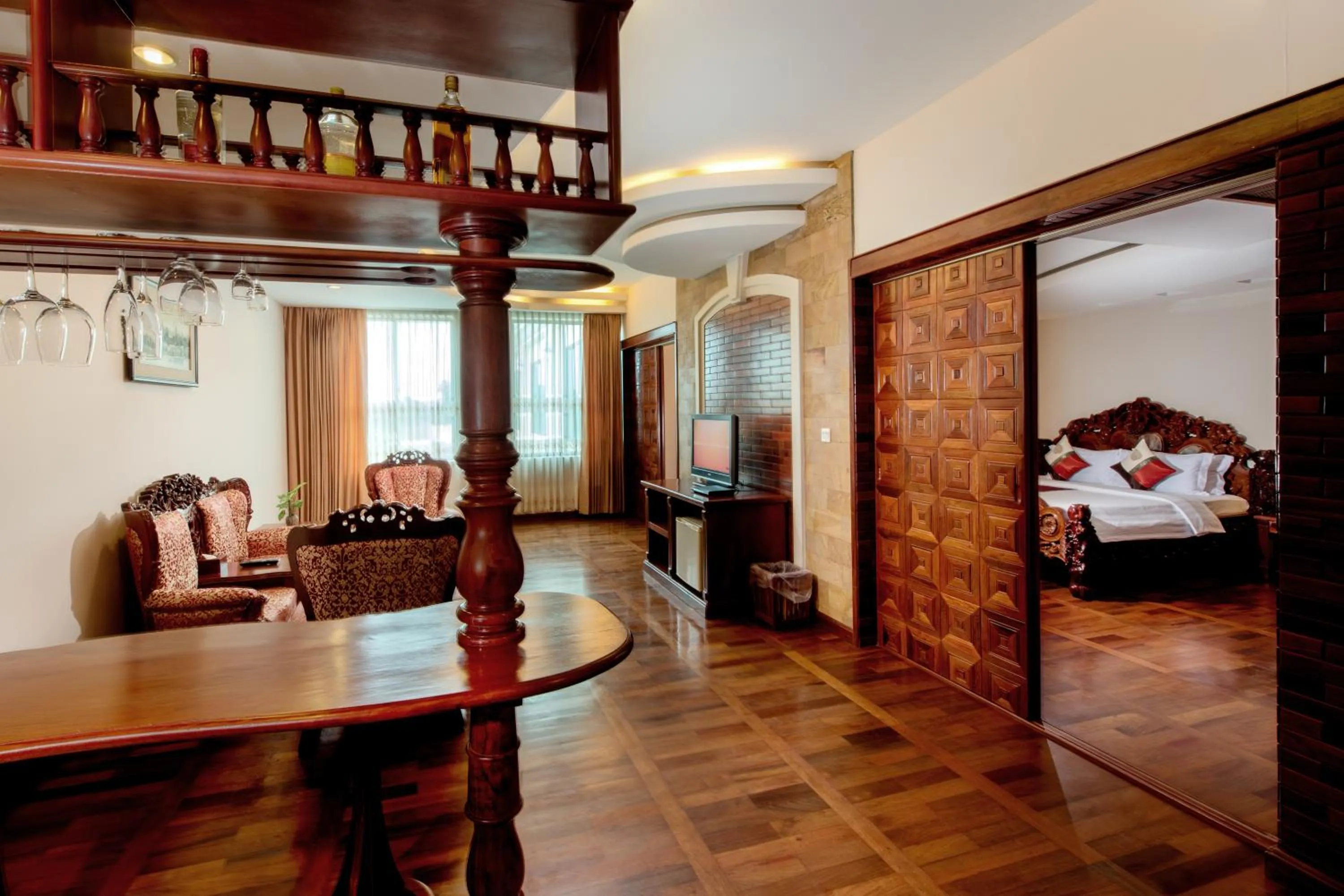 View (from property/room), Bed in Pacific Hotel & Spa