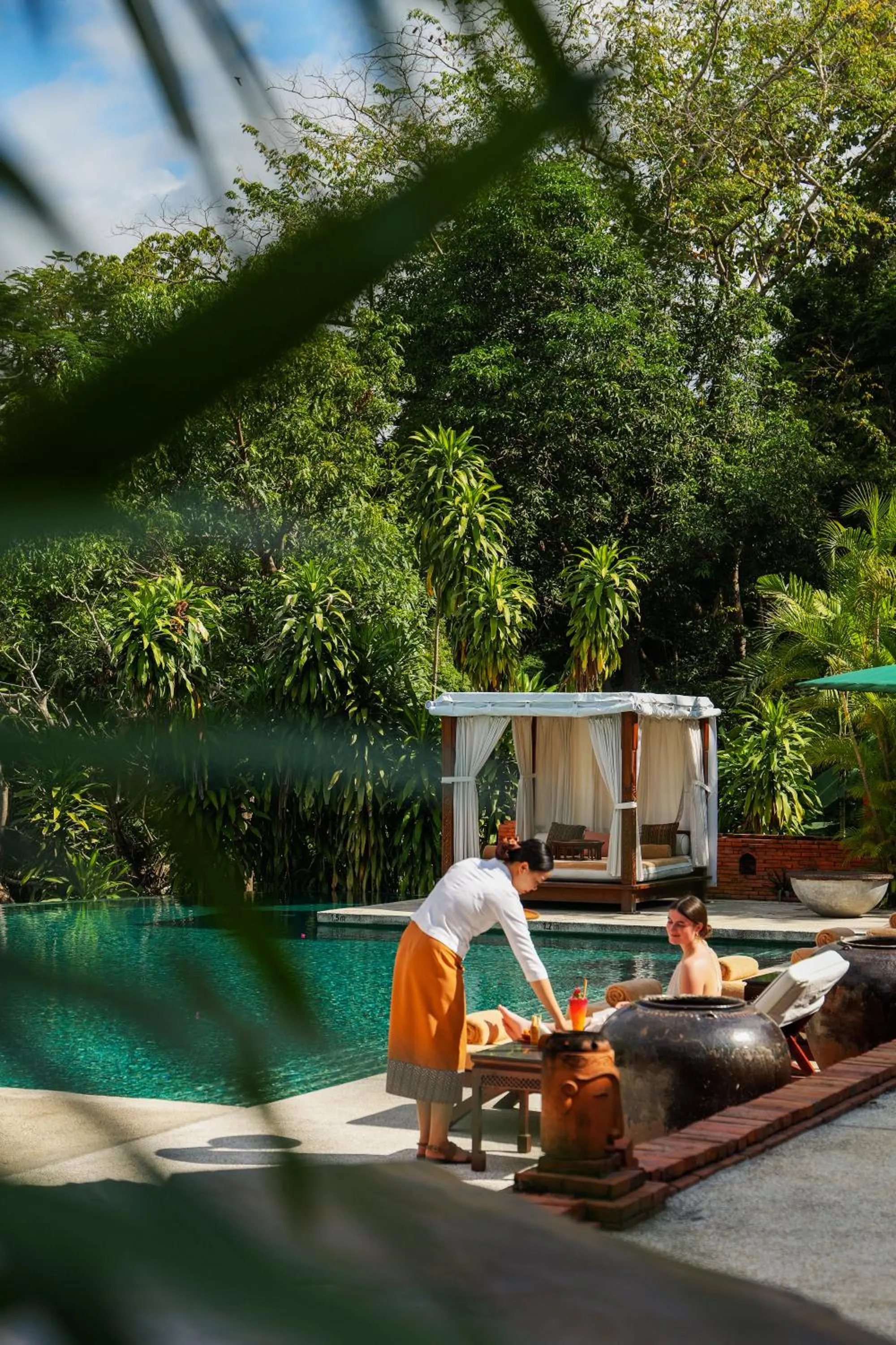 Swimming pool in La Résidence Phou Vao