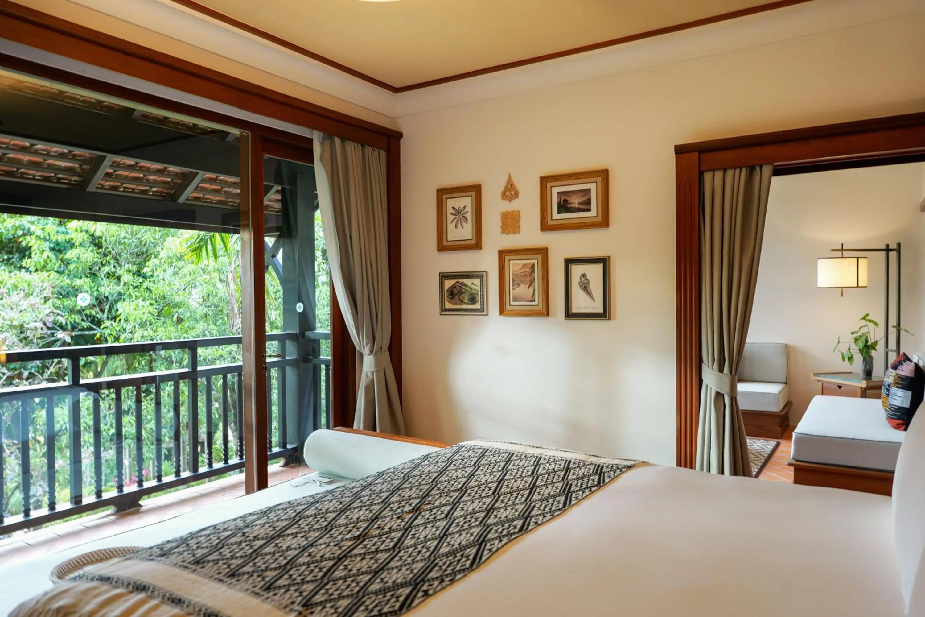 Bed in La Résidence Phou Vao