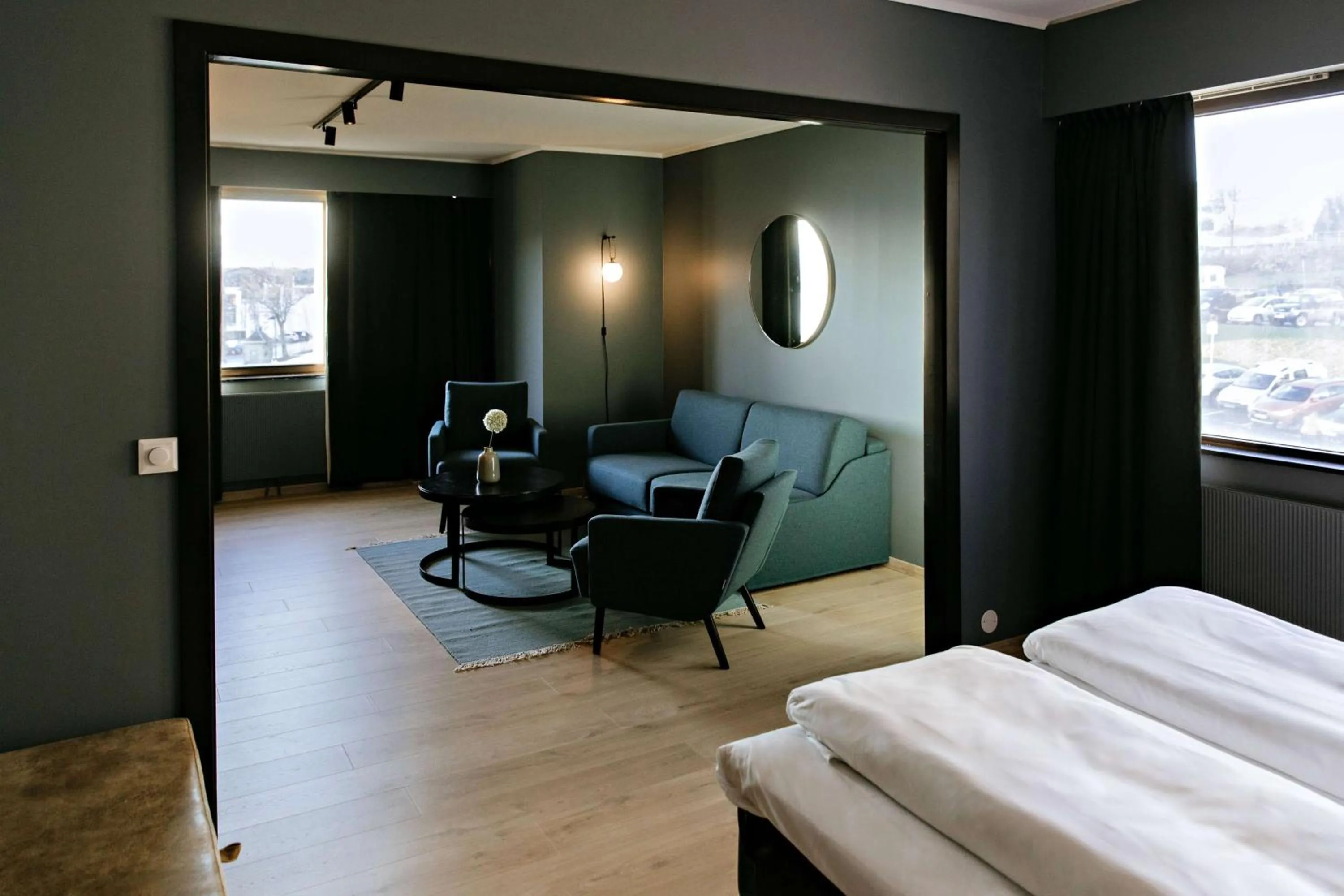 Bedroom, Bed in Scandic Alexandra Molde