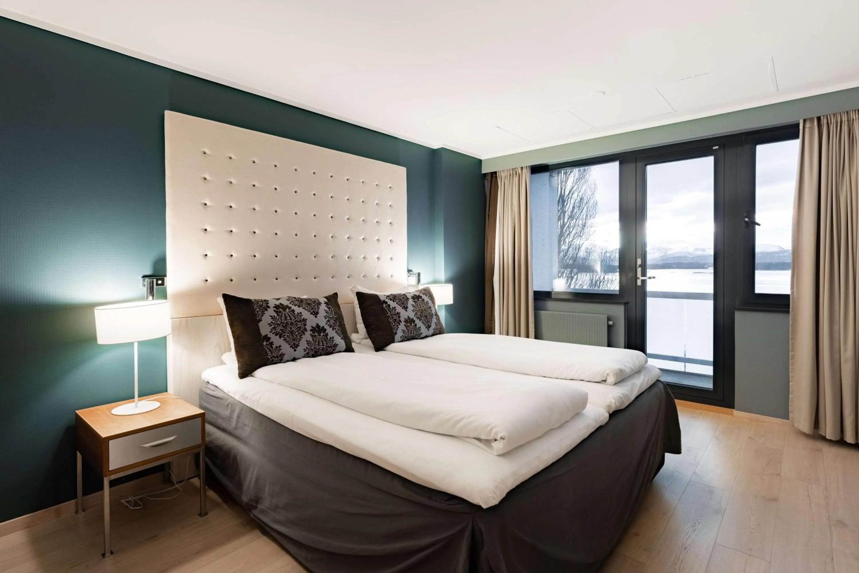 Bedroom, Bed in Scandic Alexandra Molde