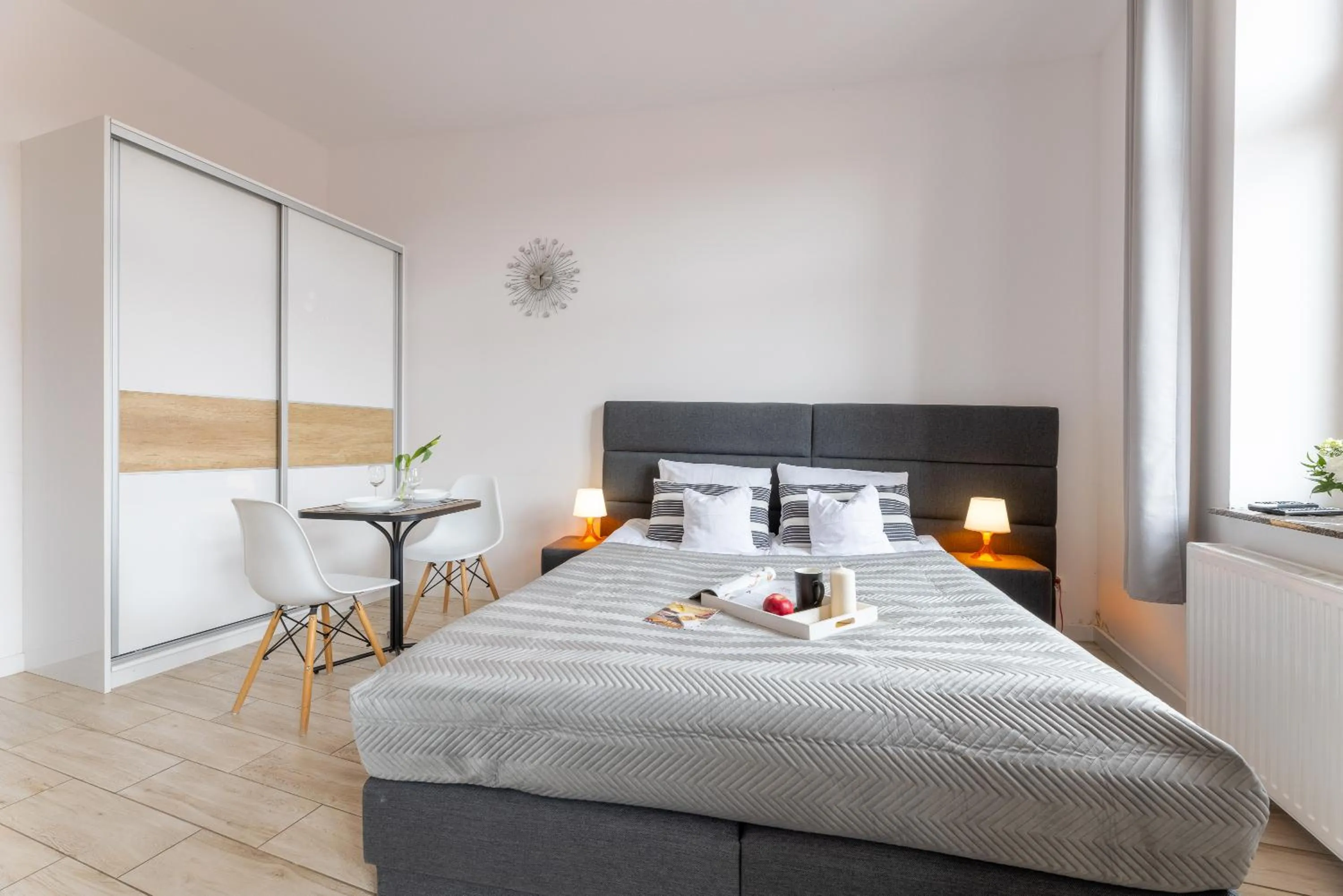 Bed in Apartamenty Bałtyckie - Grand Baltic - WIFI, Klimatyzacja, Sala Zabaw, Taras wypoczynkowy, centrum Ustki