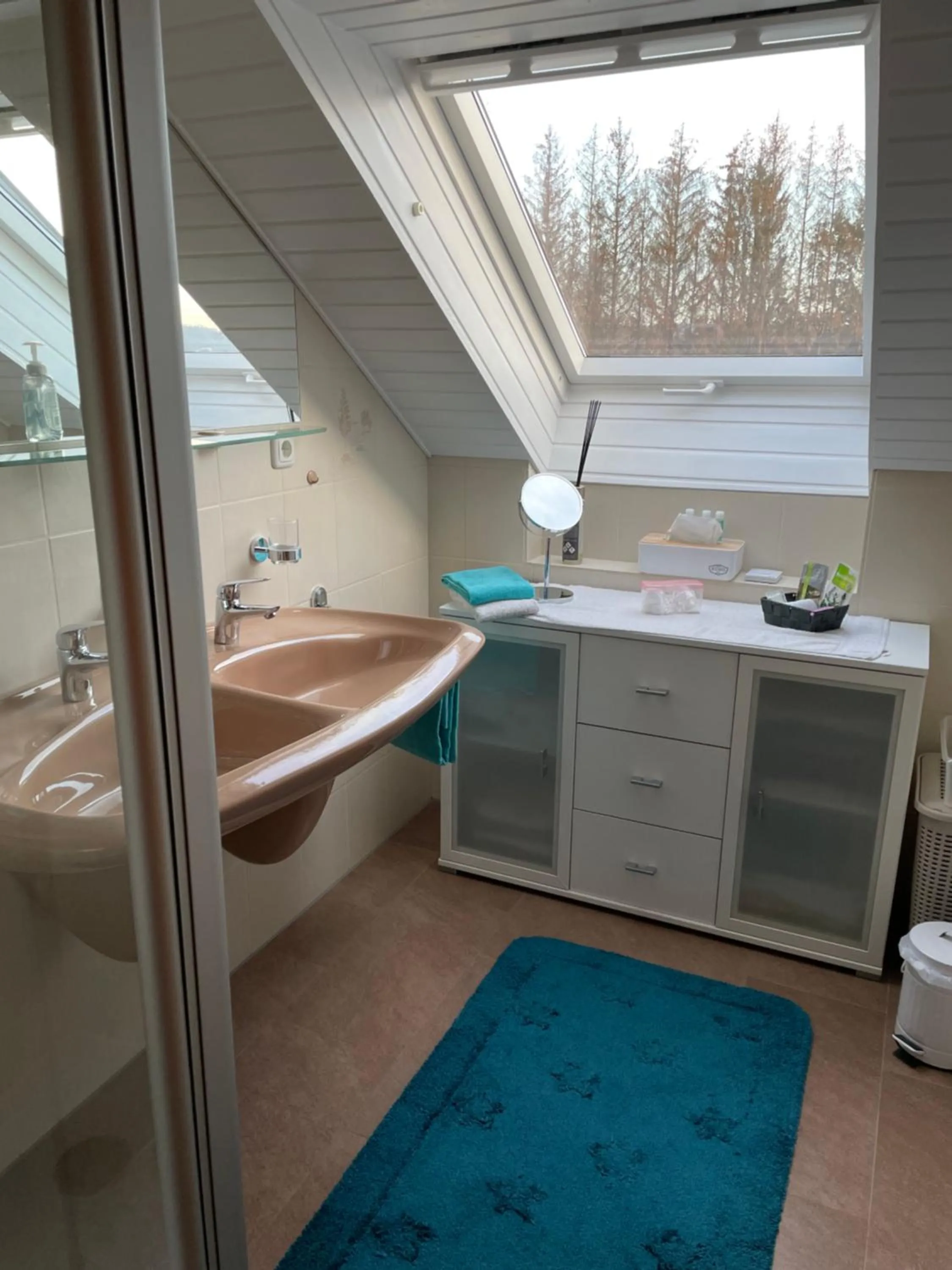 Bathroom in Gästehaus Am Radweg