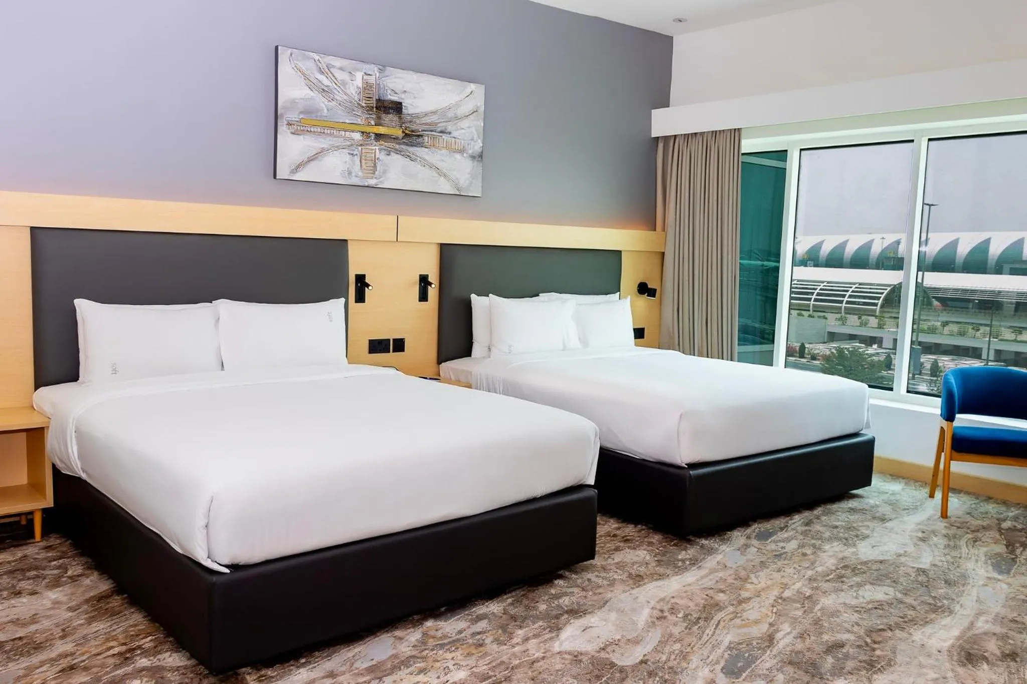 Photo of the whole room, Bed in Holiday Inn Express Dubai Airport by IHG