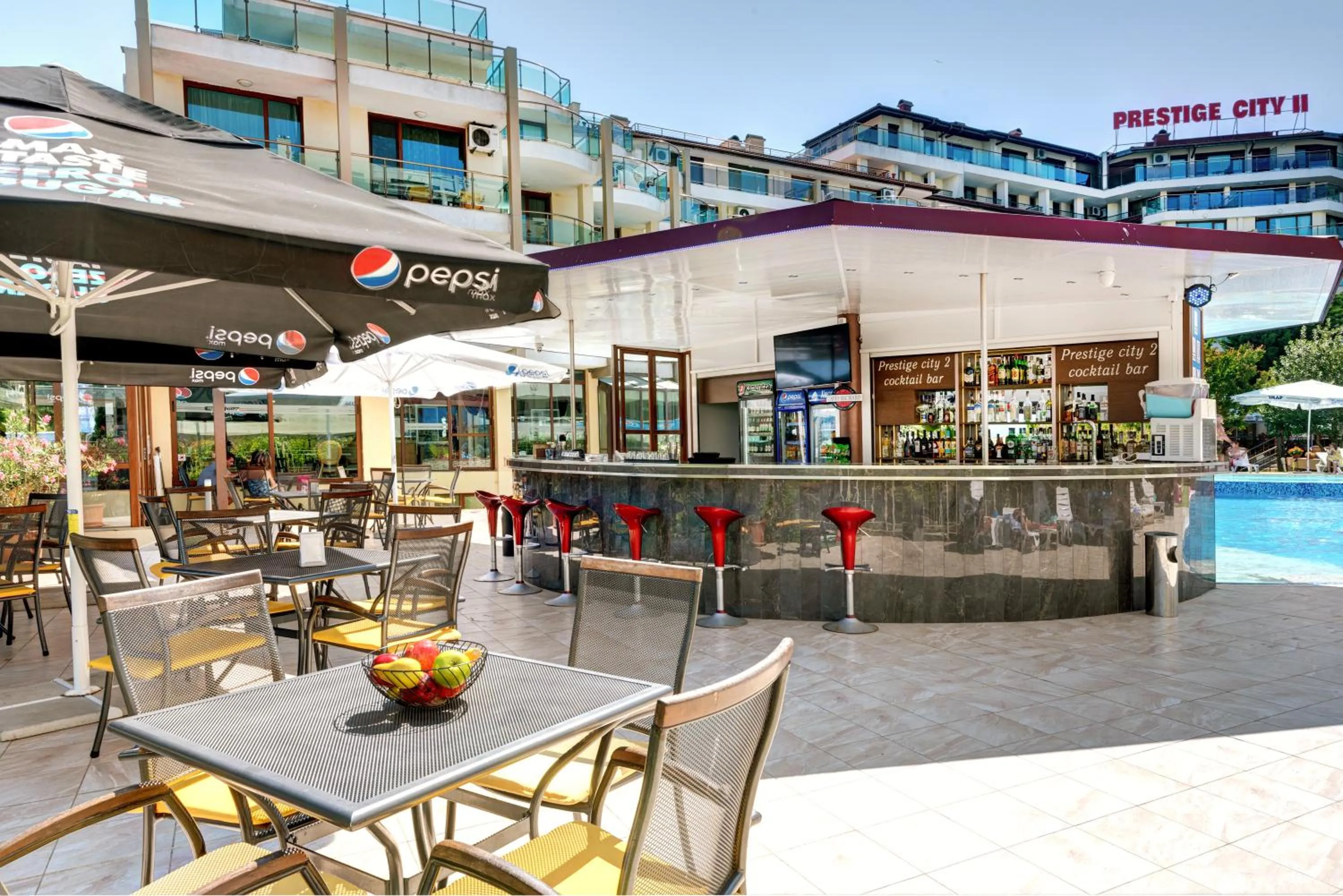 Patio in Aparthotel Hotel Prestige City II