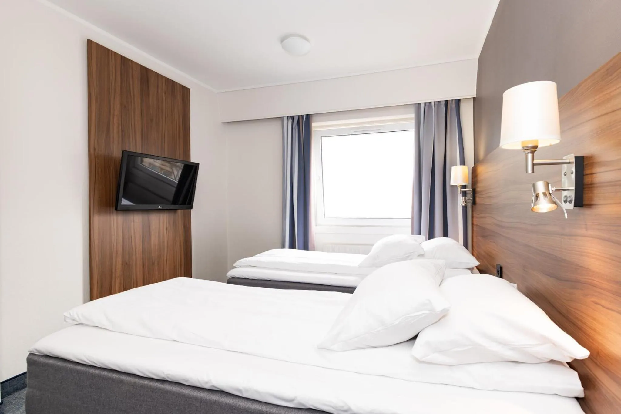 Bed in Thon Hotel Backlund