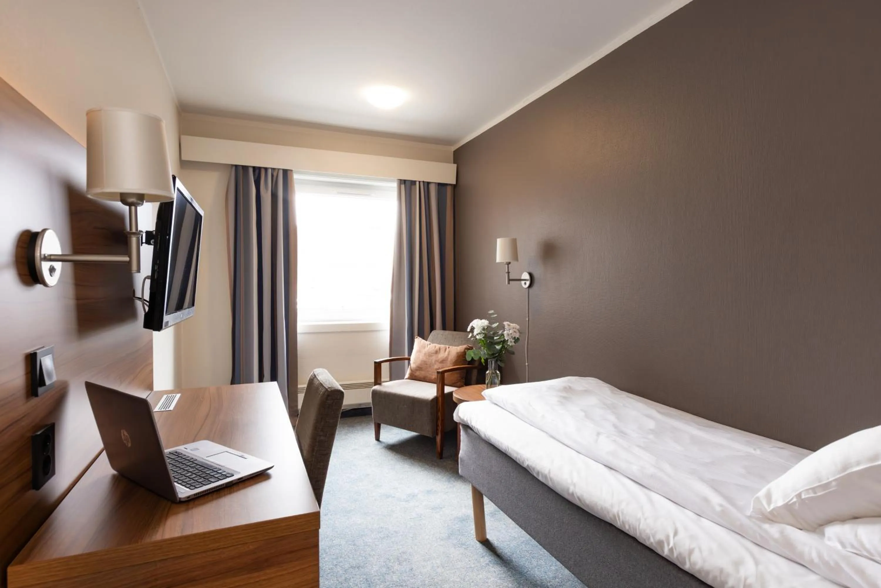 Bed in Thon Hotel Backlund