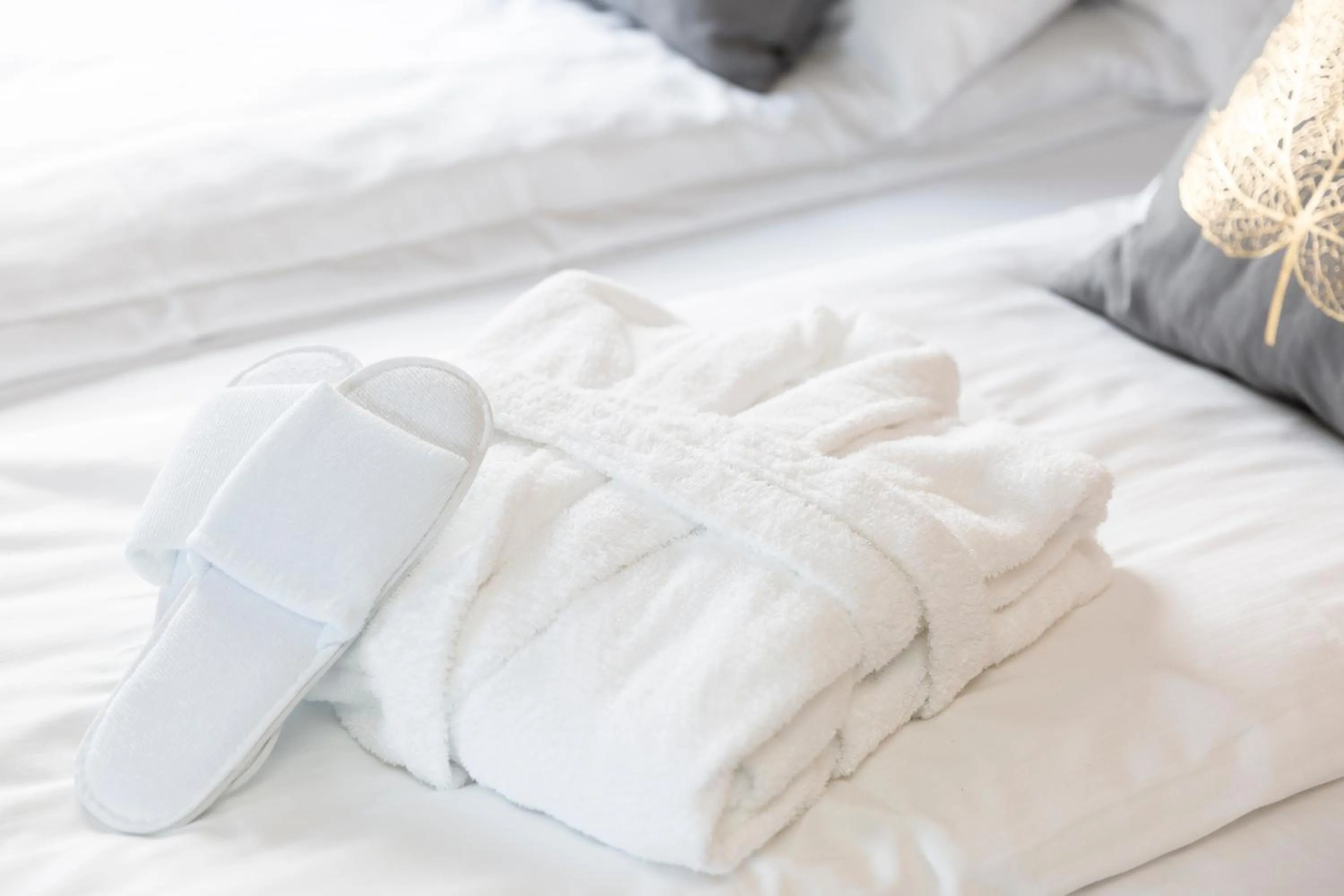 Bed in Thon Hotel Backlund