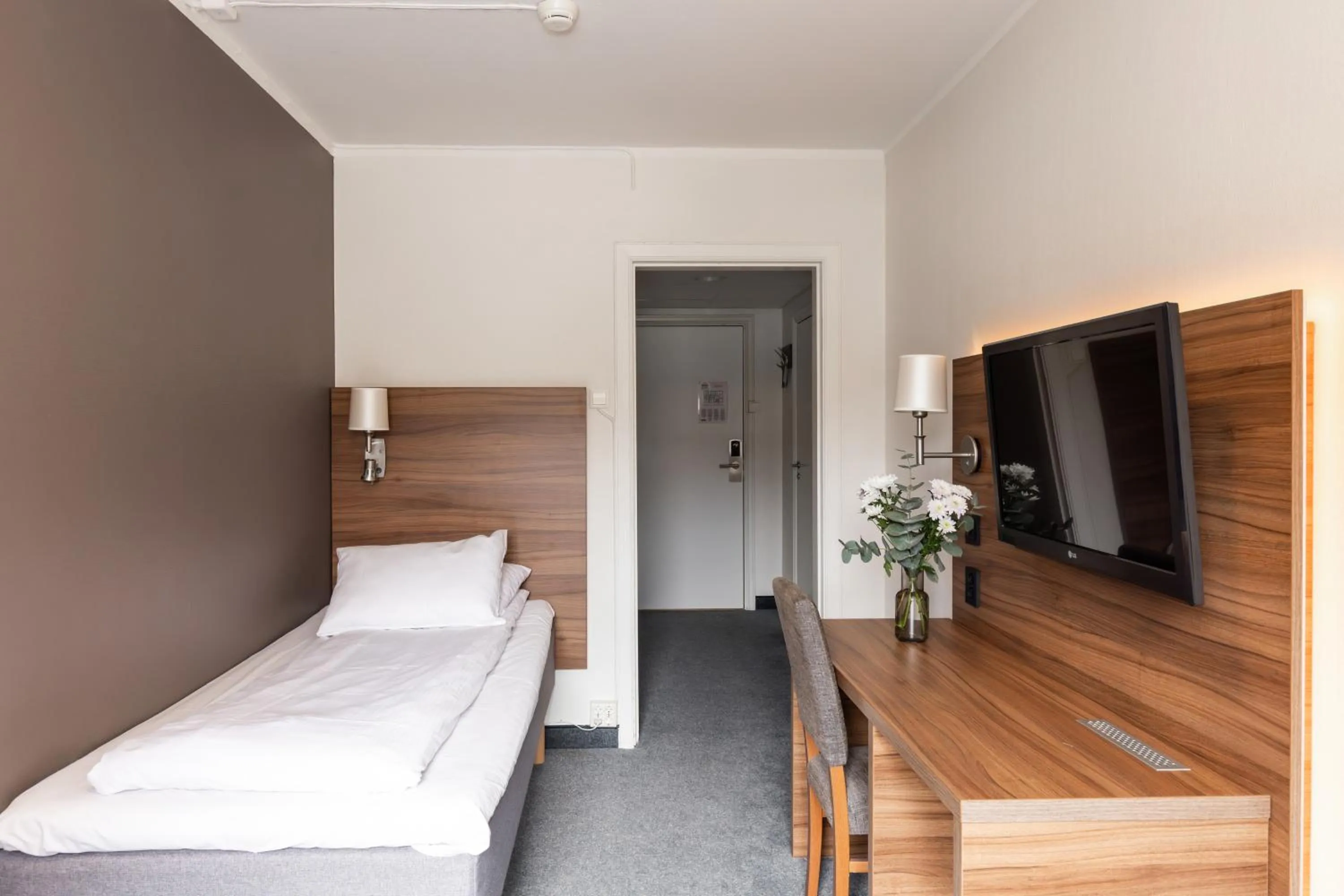 Bed in Thon Hotel Backlund