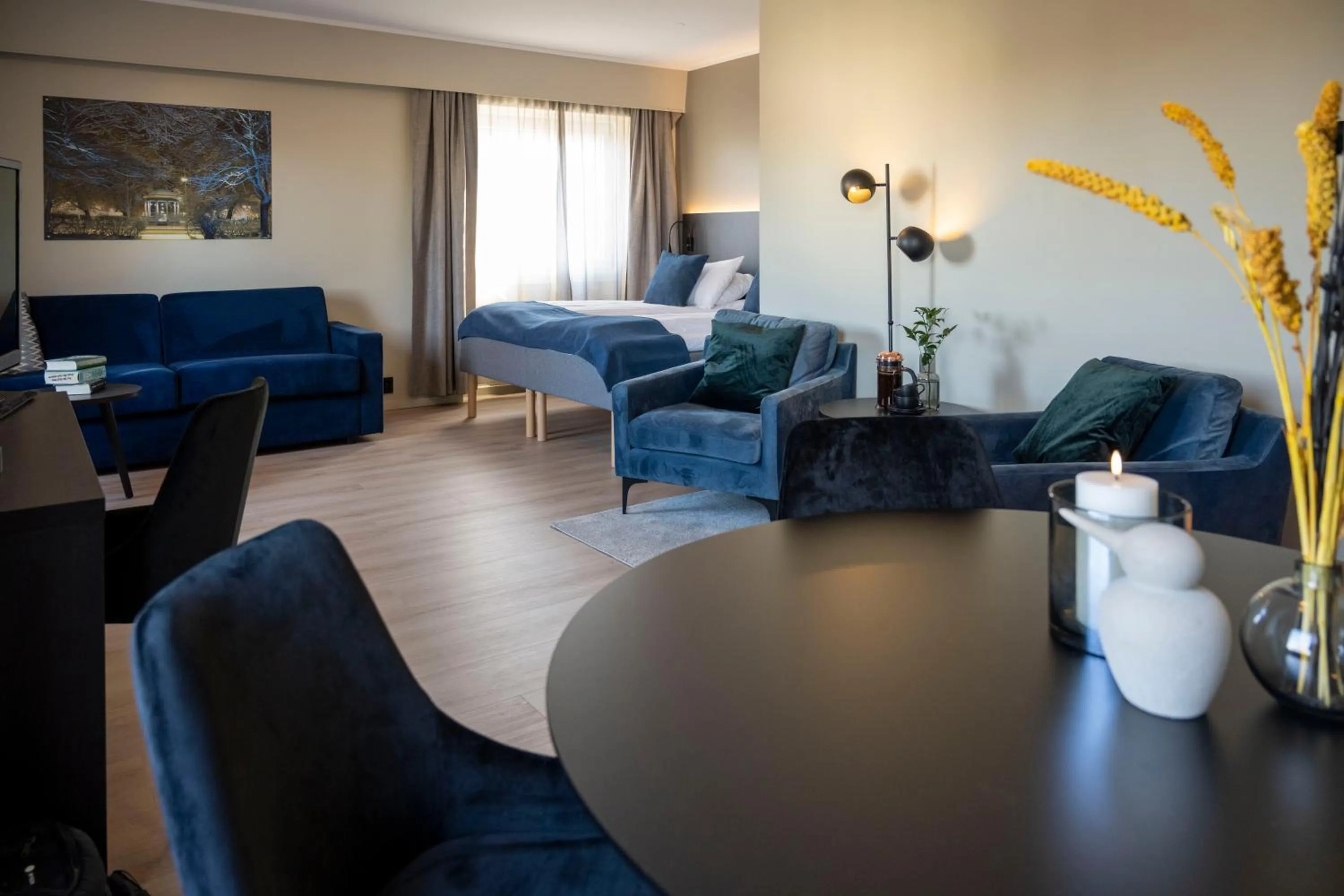 Seating area in Thon Hotel Backlund