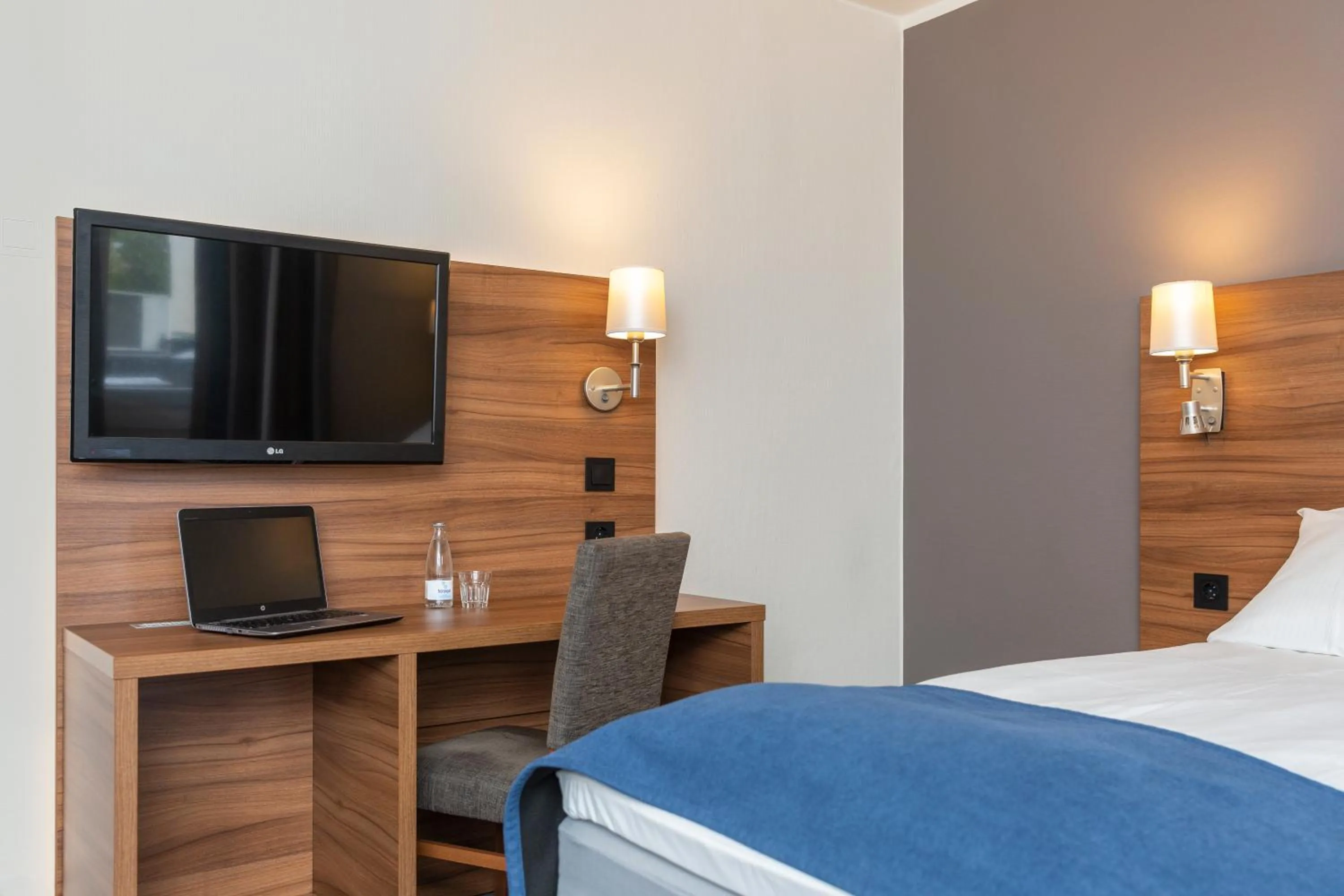 Bed in Thon Hotel Backlund