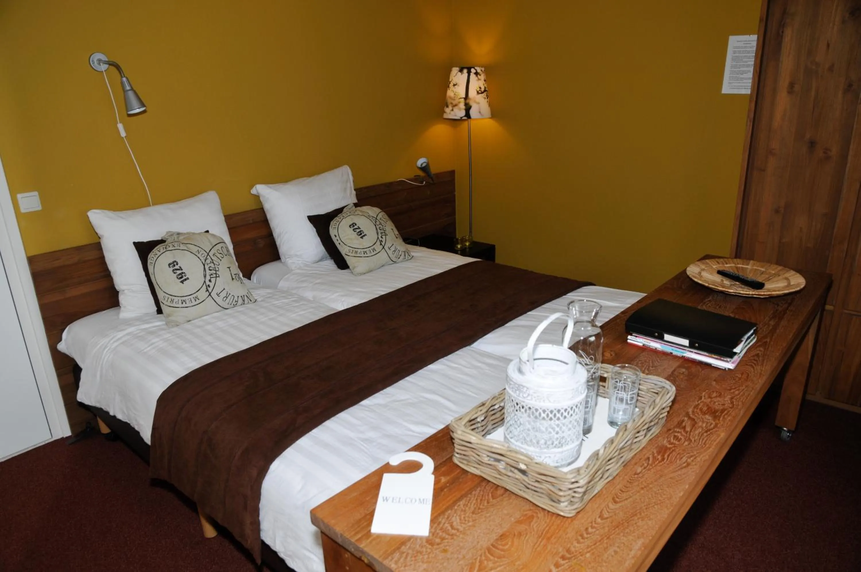 Bed in Hotel Restaurant It posthus