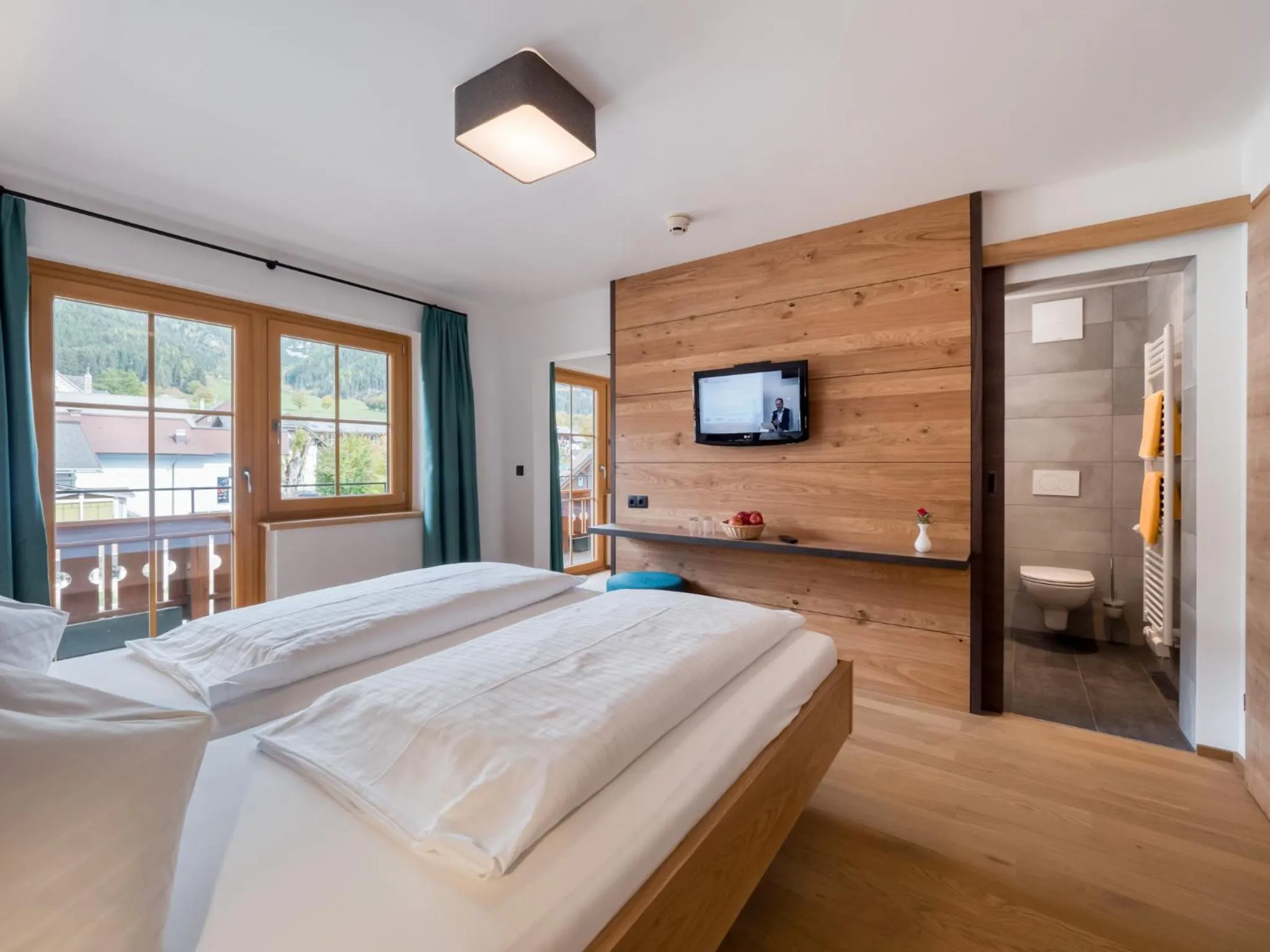 Bed in Hotel Matschner