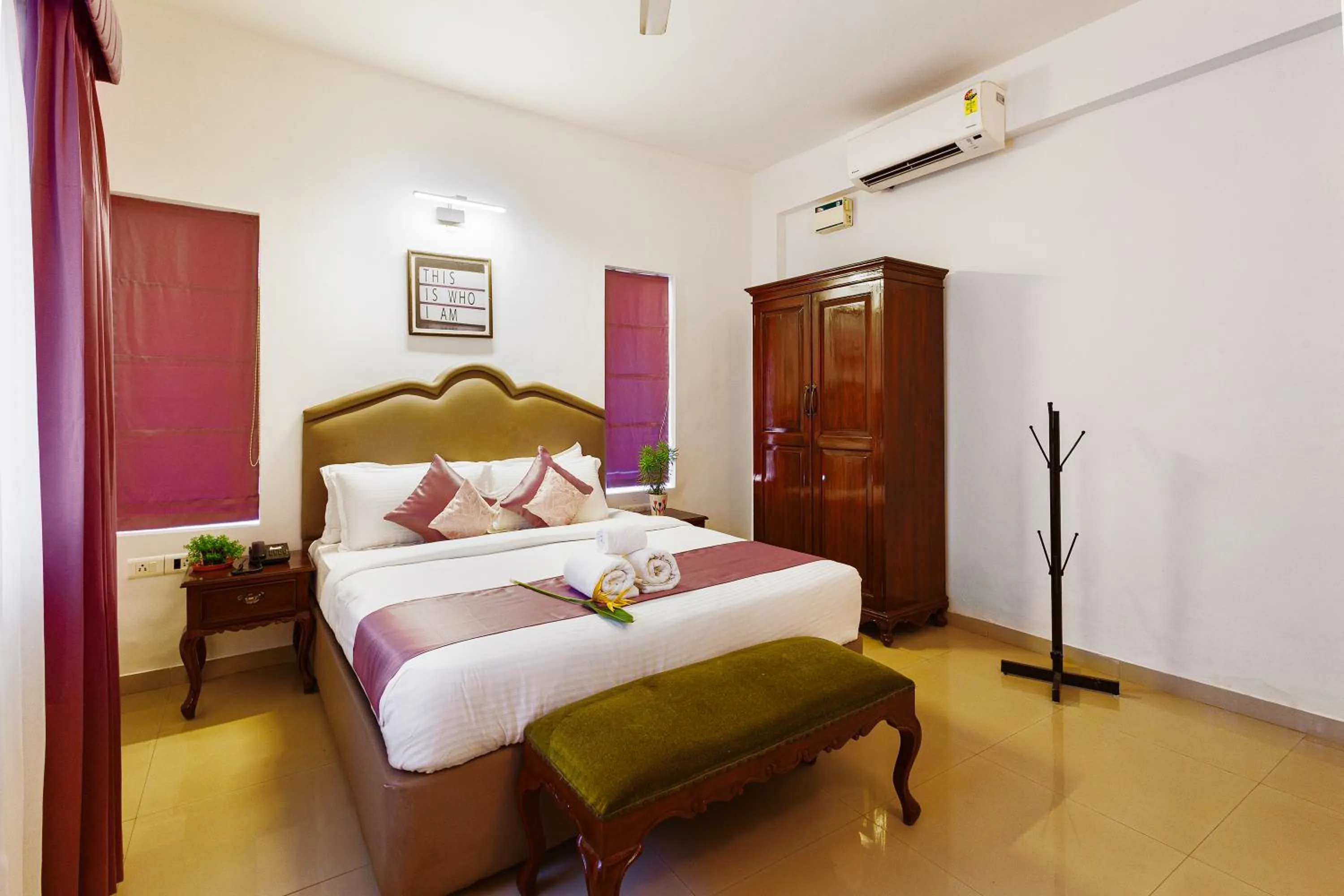 Bedroom, Bed in Casa Ahaana Resort Vagator, By Lavin Hotels