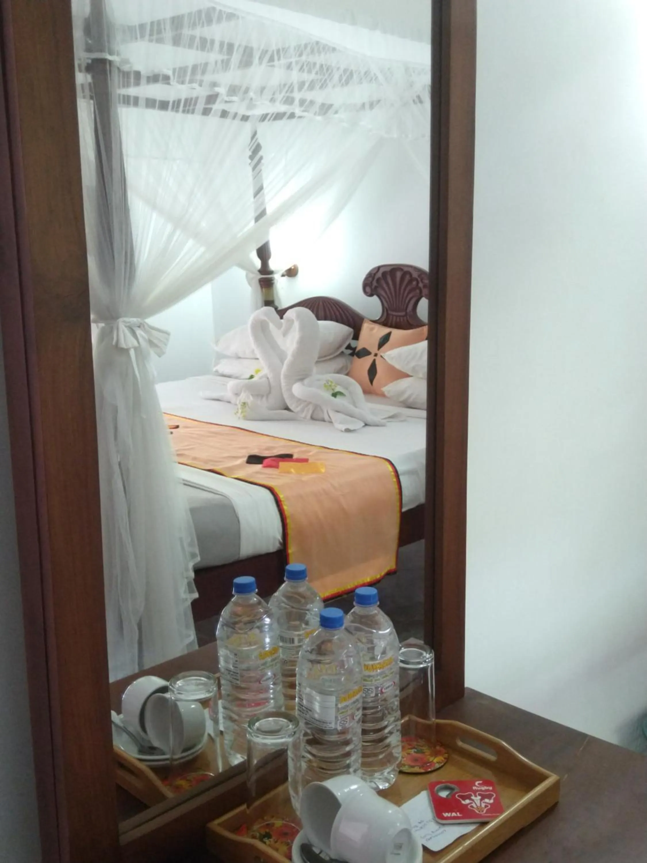 Bed in Lucky Prince Villa & Ayurveda Wellness