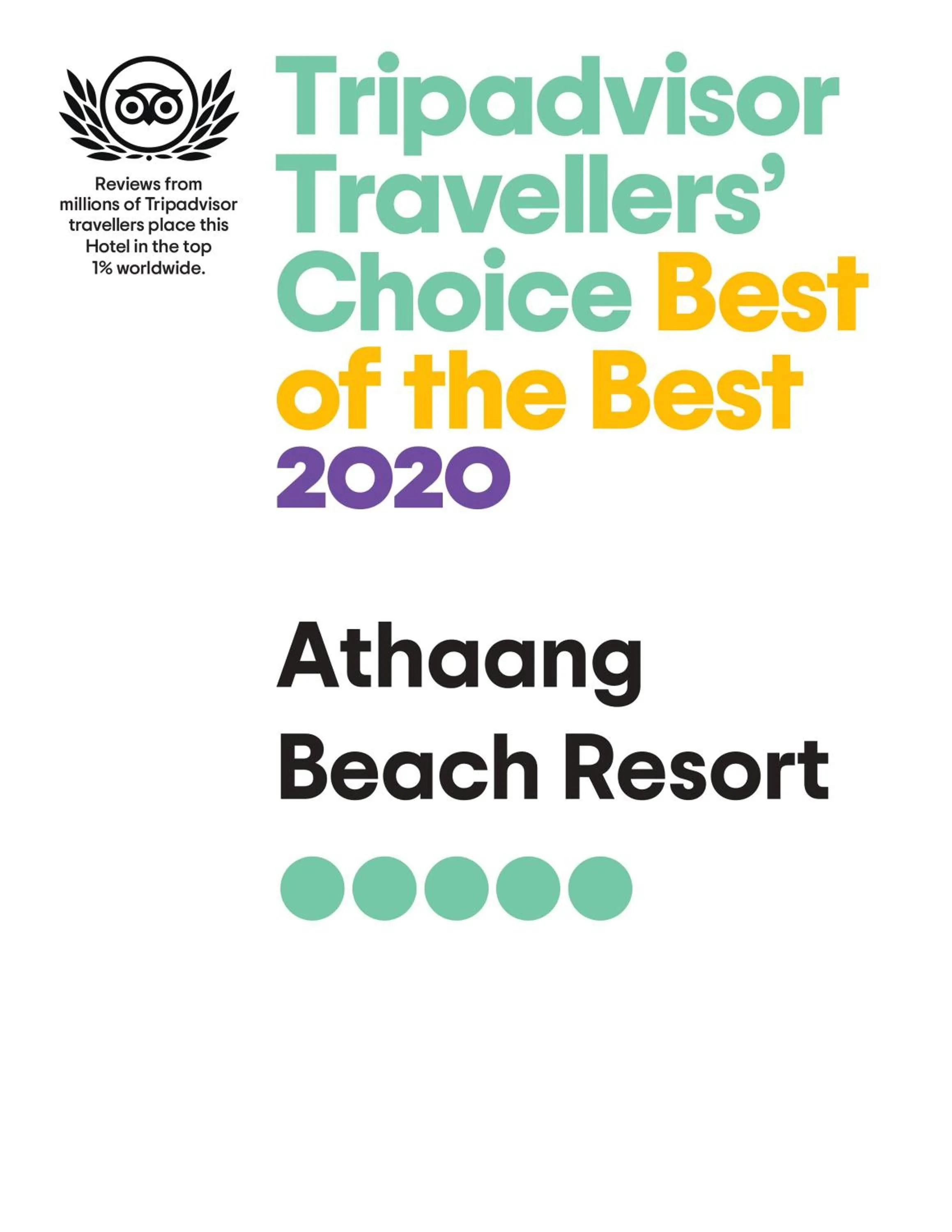 Certificate/Award in Athaang Beach Resort