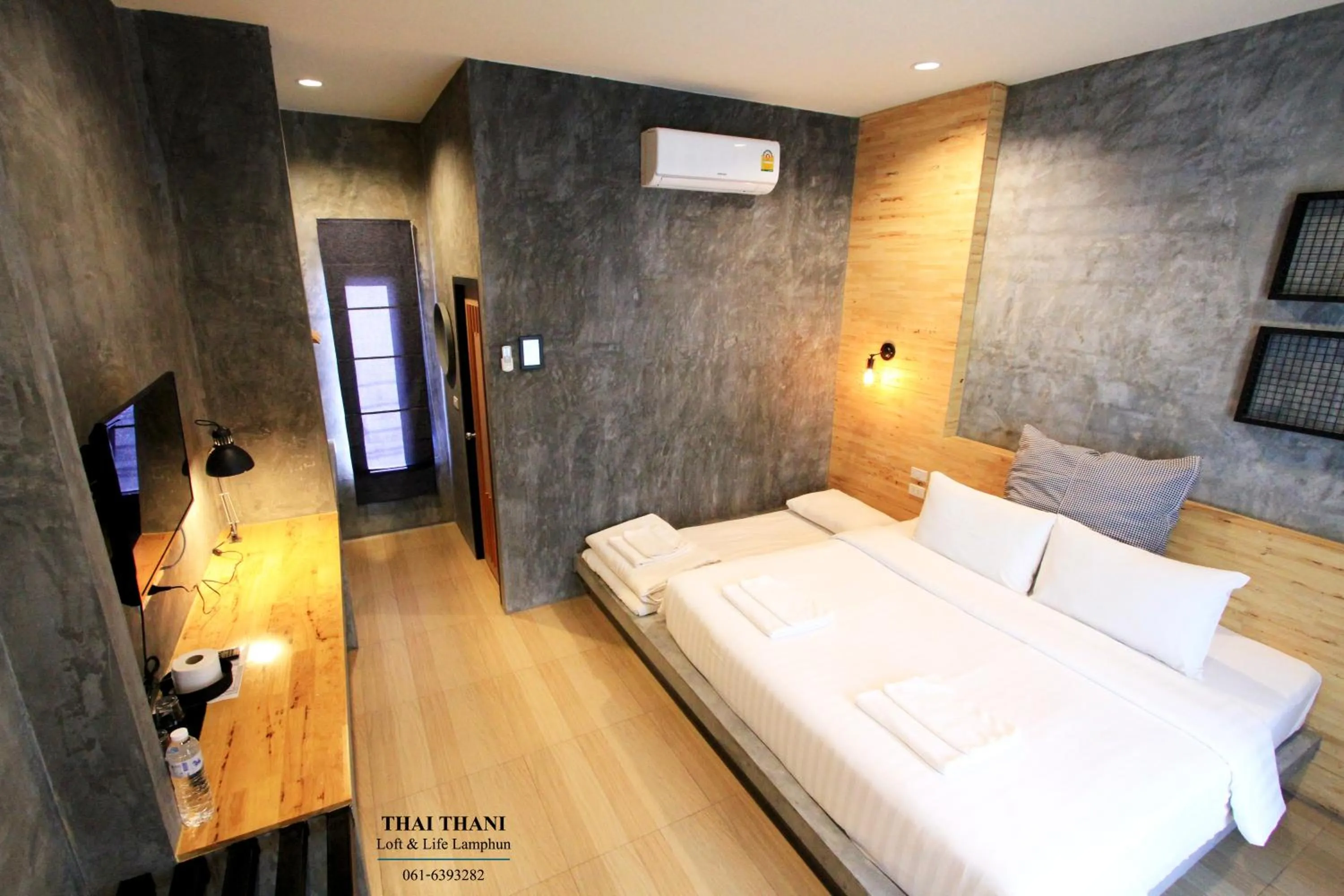 Bed in THAI THANI Loft & Life Lamphun