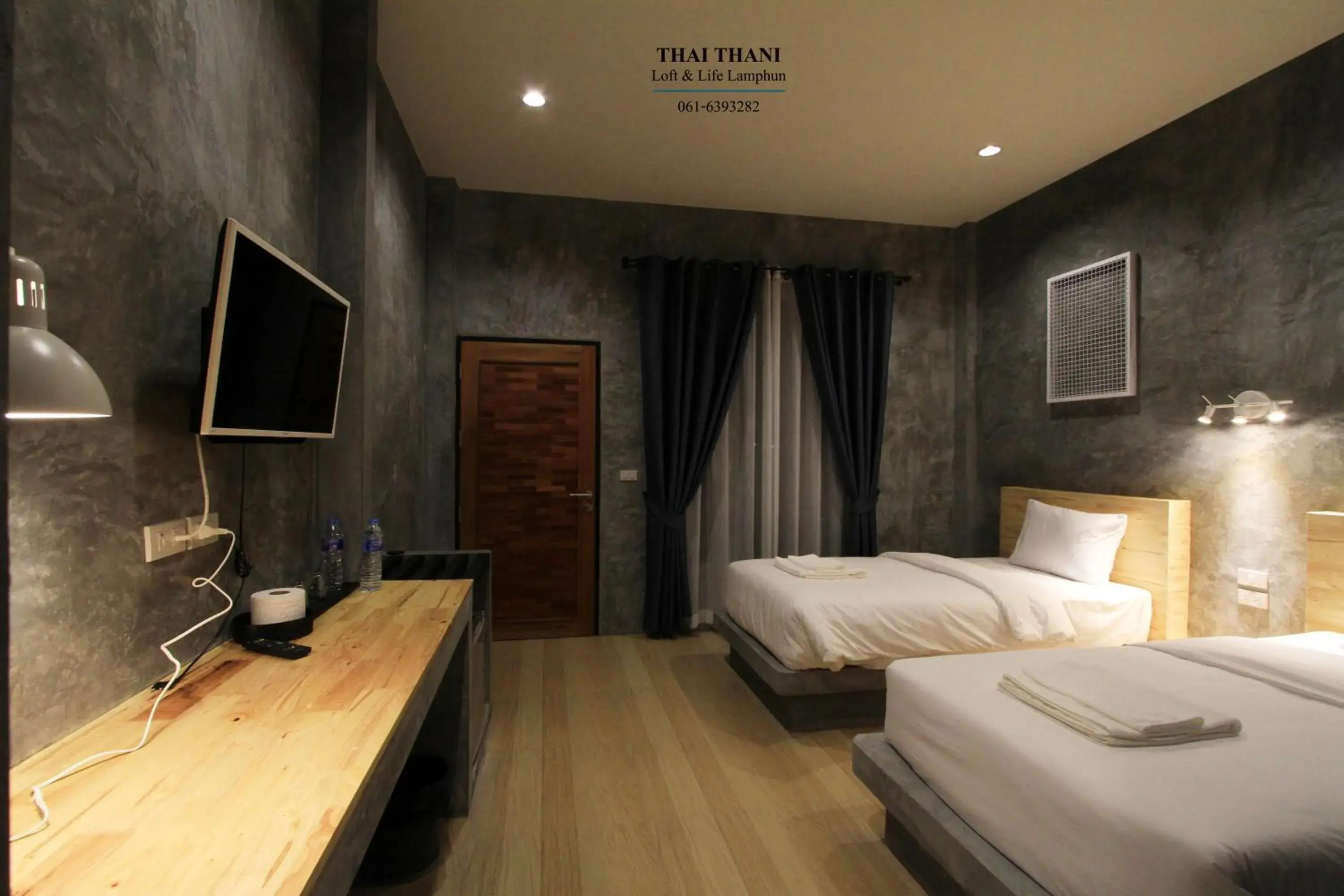 Twin Room with Garden View in THAI THANI Loft & Life Lamphun Twin Room with Garden View in THAI THANI Loft & Life Lamphun