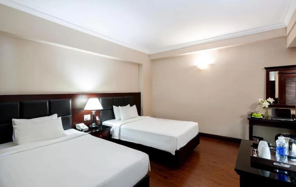 Bed in Nhat Ha 2 Hotel