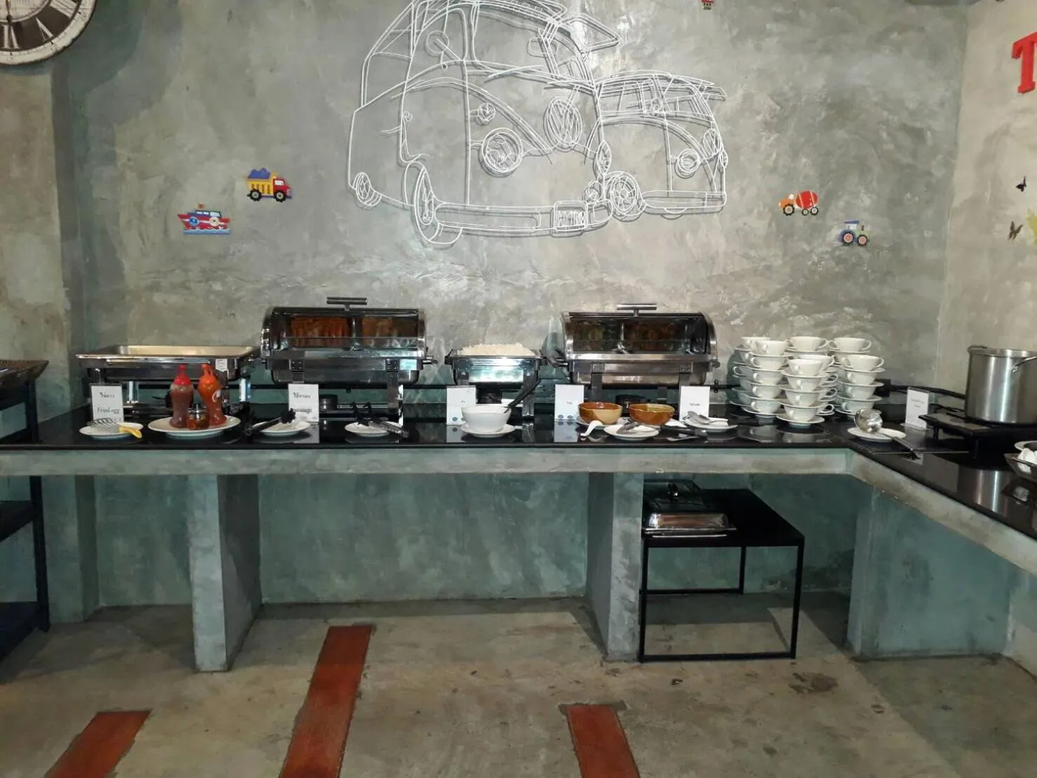 Buffet breakfast in The Icon service apartment