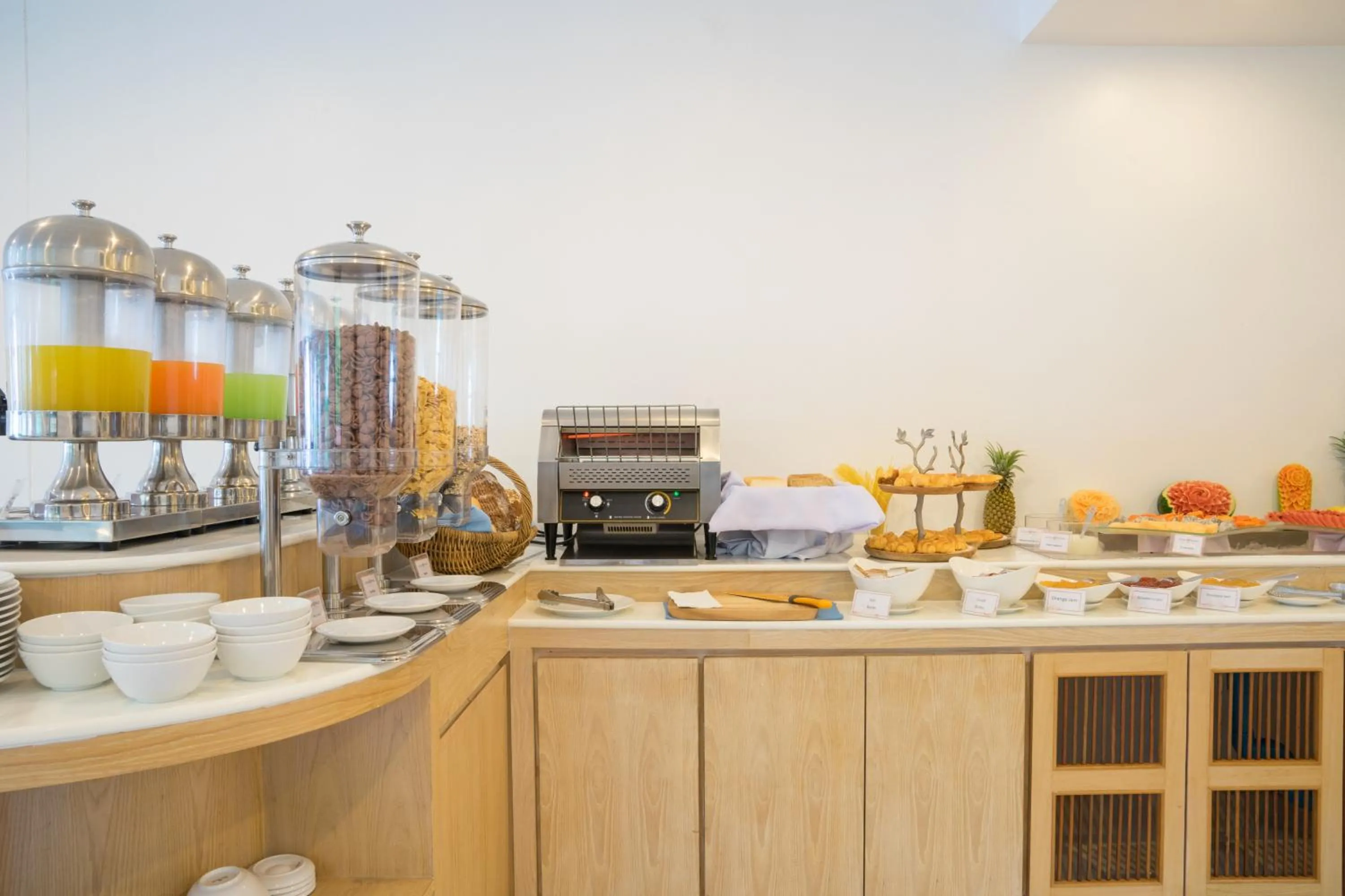 Buffet breakfast in Ocean Breeze Resort Khaolak