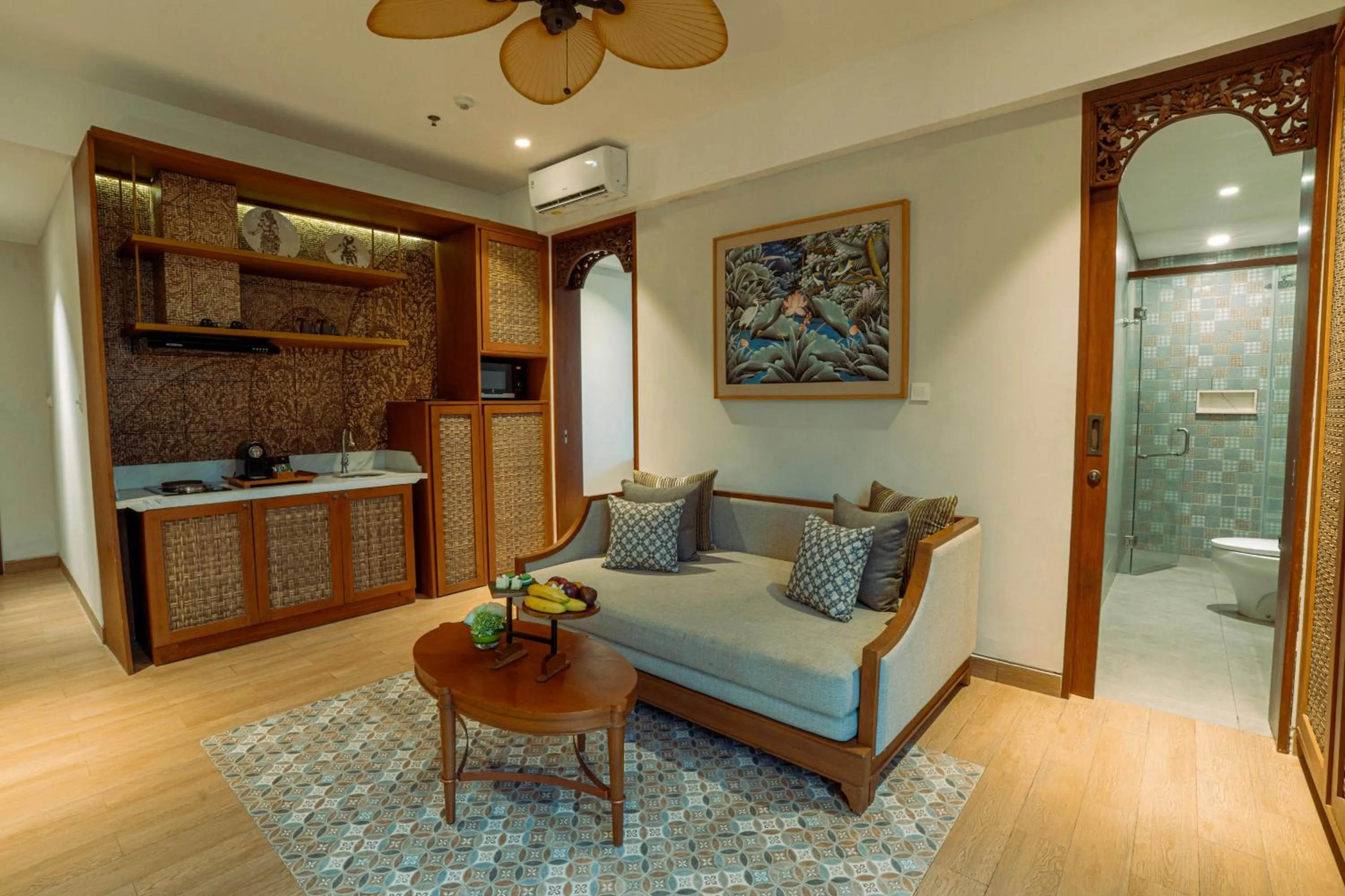 Kitchen or kitchenette in Kuta Seaview Beach Resort