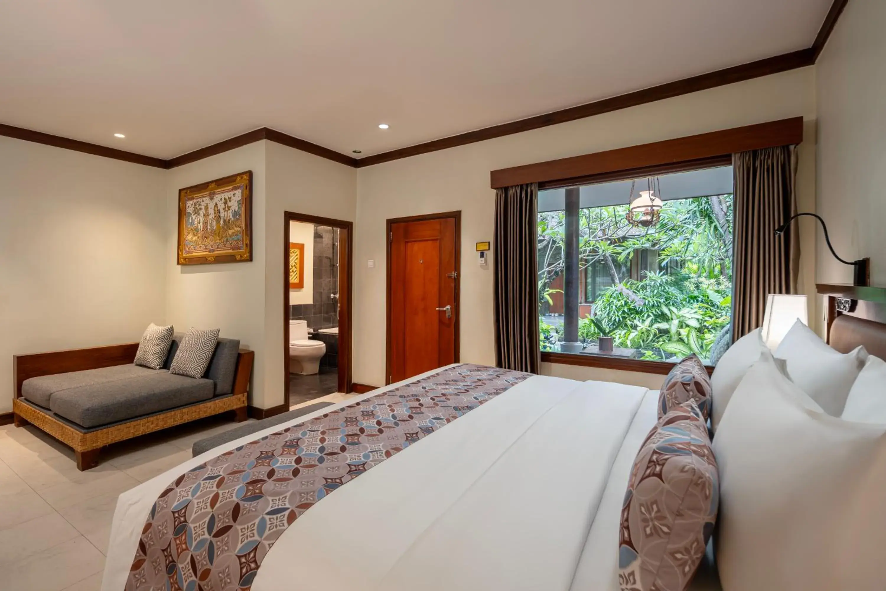Cottage Suite with Garden View and Afternoon Tea in Kuta Seaview Beach Resort Cottage Suite with Garden View and Afternoon Tea in Kuta Seaview Beach Resort