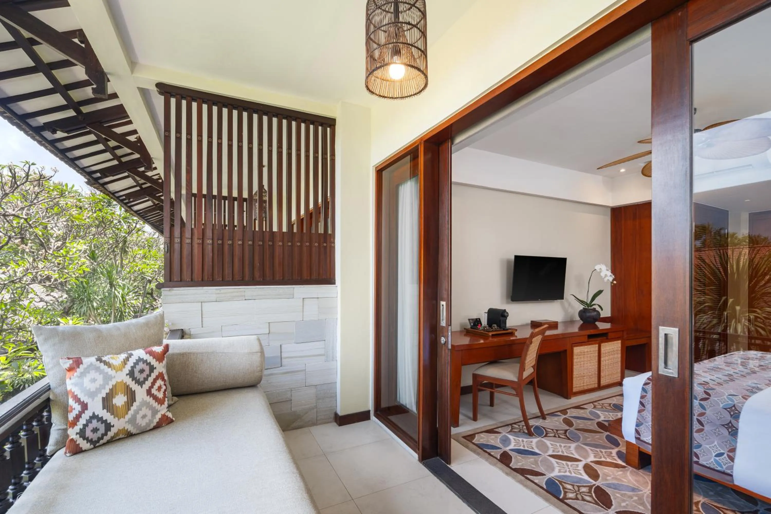 Balcony/Terrace in Kuta Seaview Beach Resort