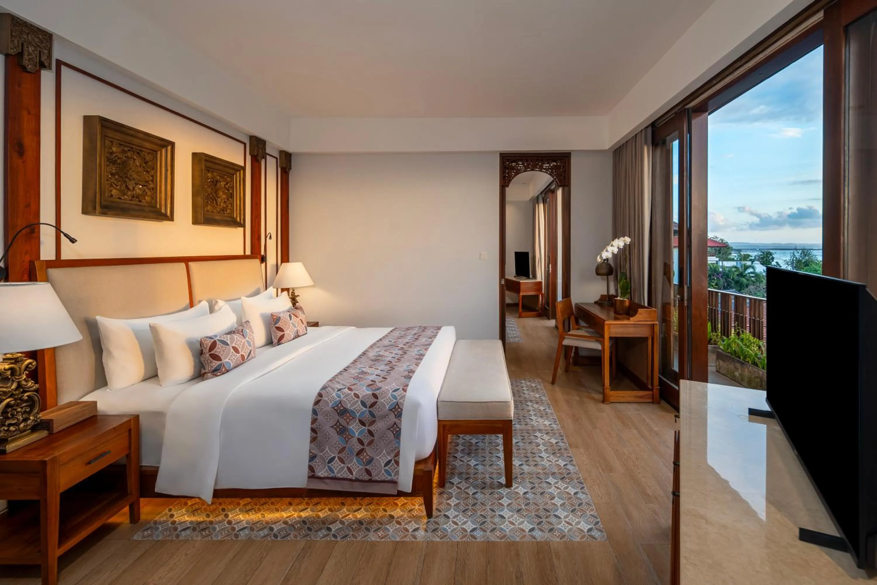 Bed in Kuta Seaview Beach Resort