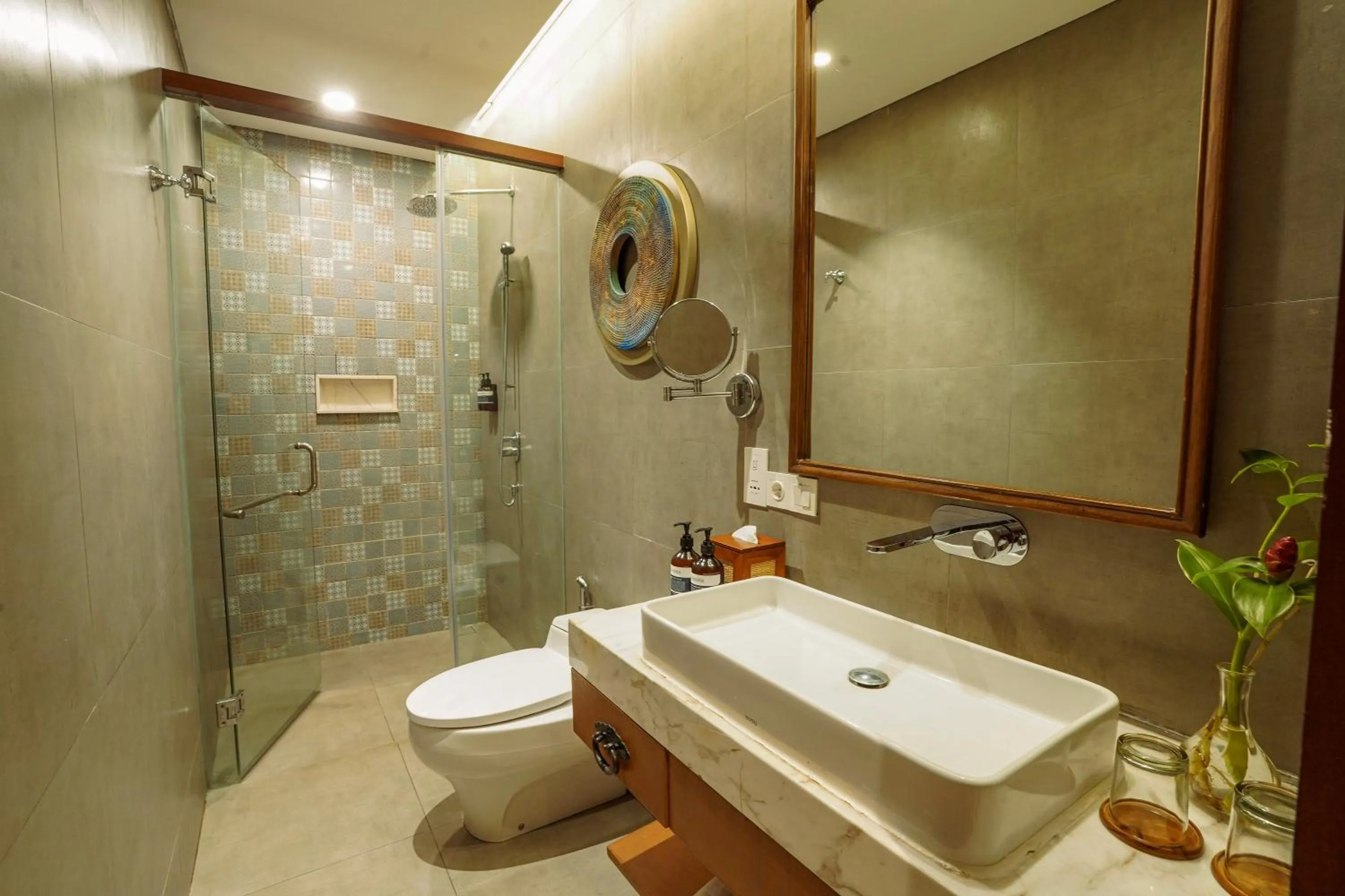 Shower in Kuta Seaview Beach Resort