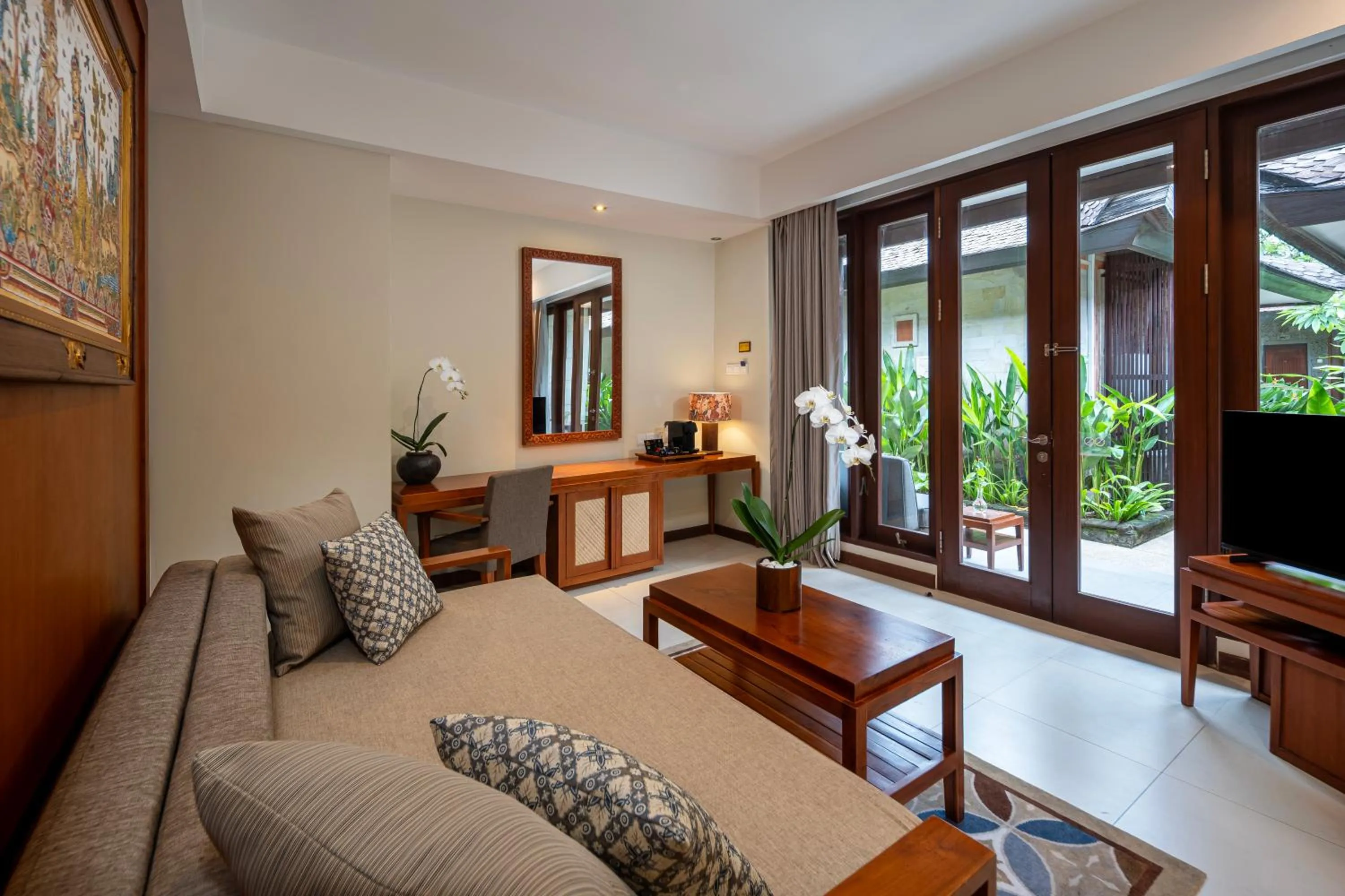 Living room in Kuta Seaview Beach Resort