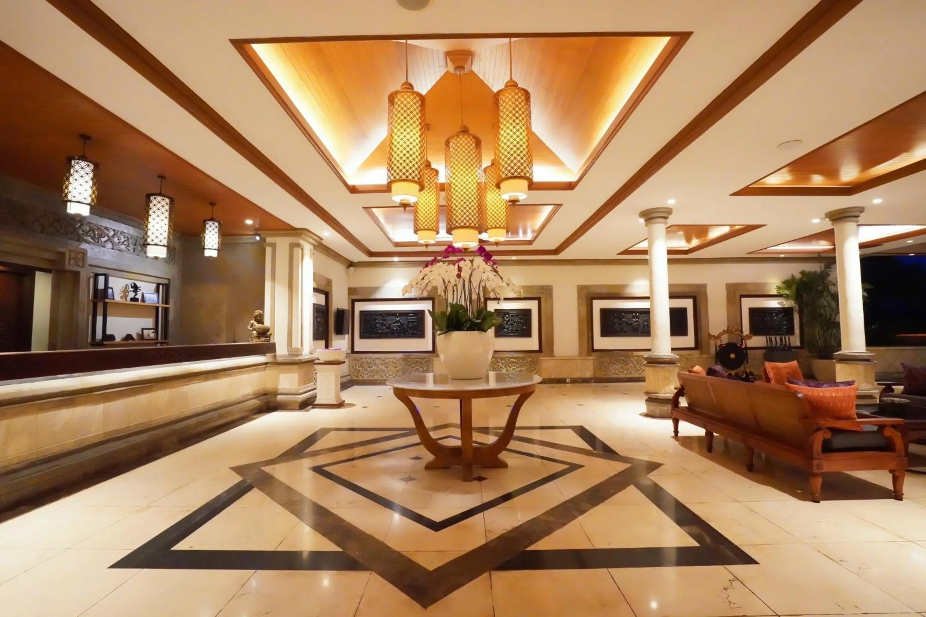 Lobby or reception in Kuta Seaview Beach Resort