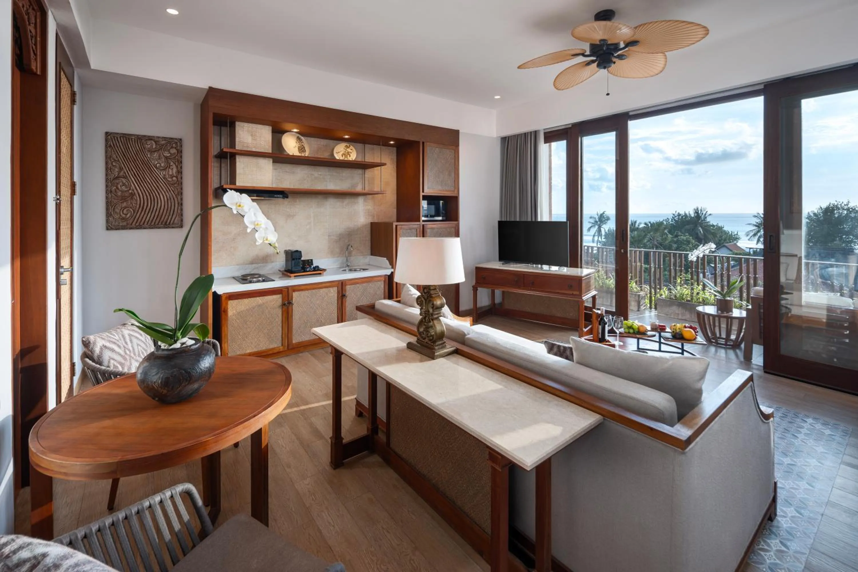 Kitchen or kitchenette in Kuta Seaview Beach Resort