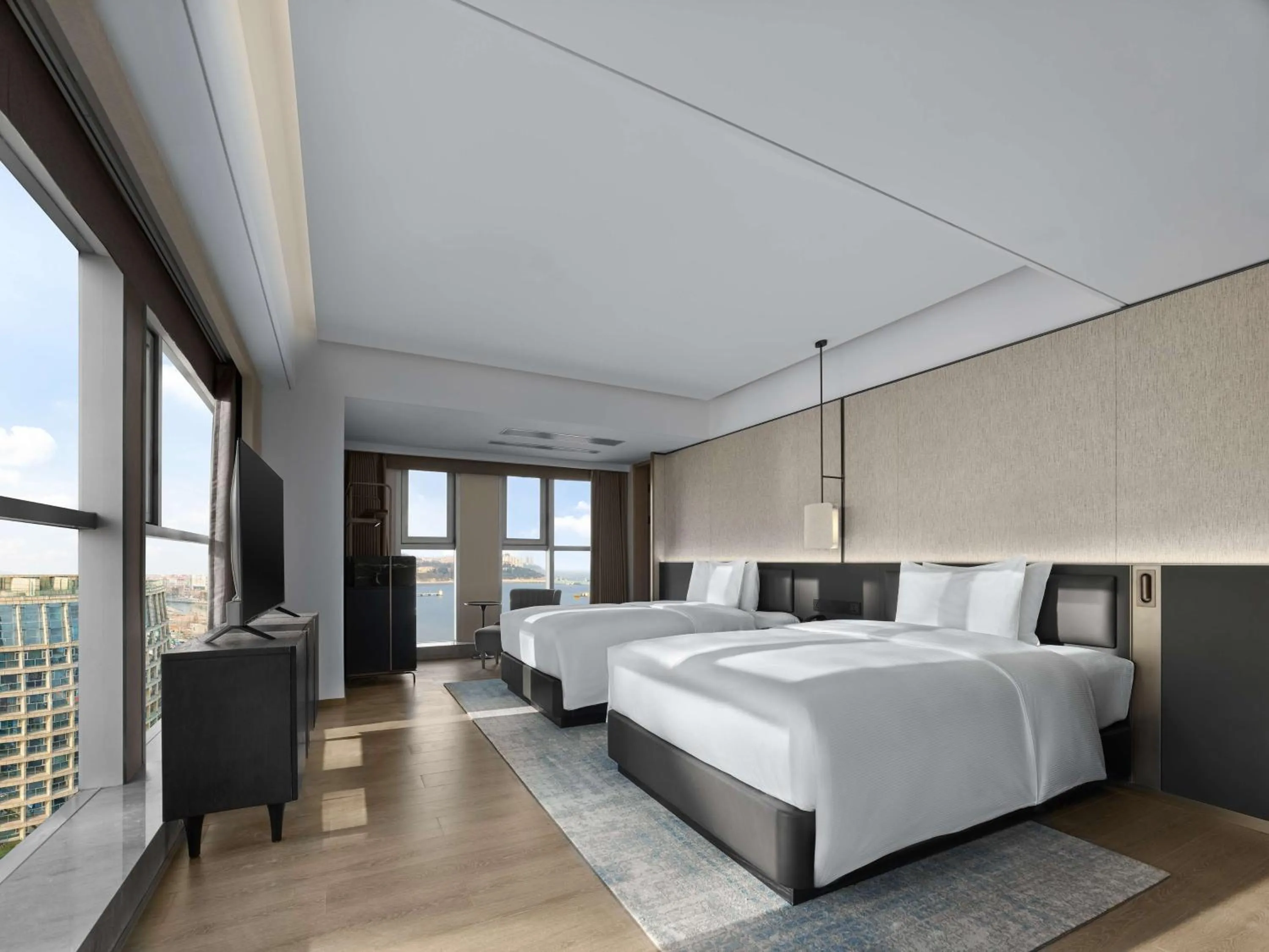Bed in DoubleTree by Hilton Weihai
