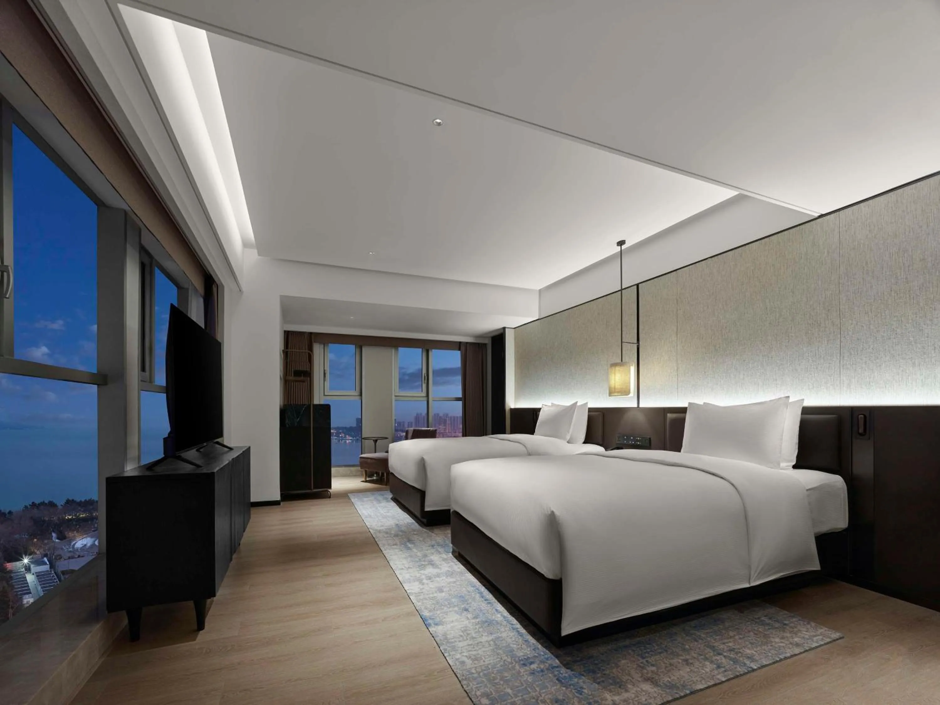 Bed in DoubleTree by Hilton Weihai