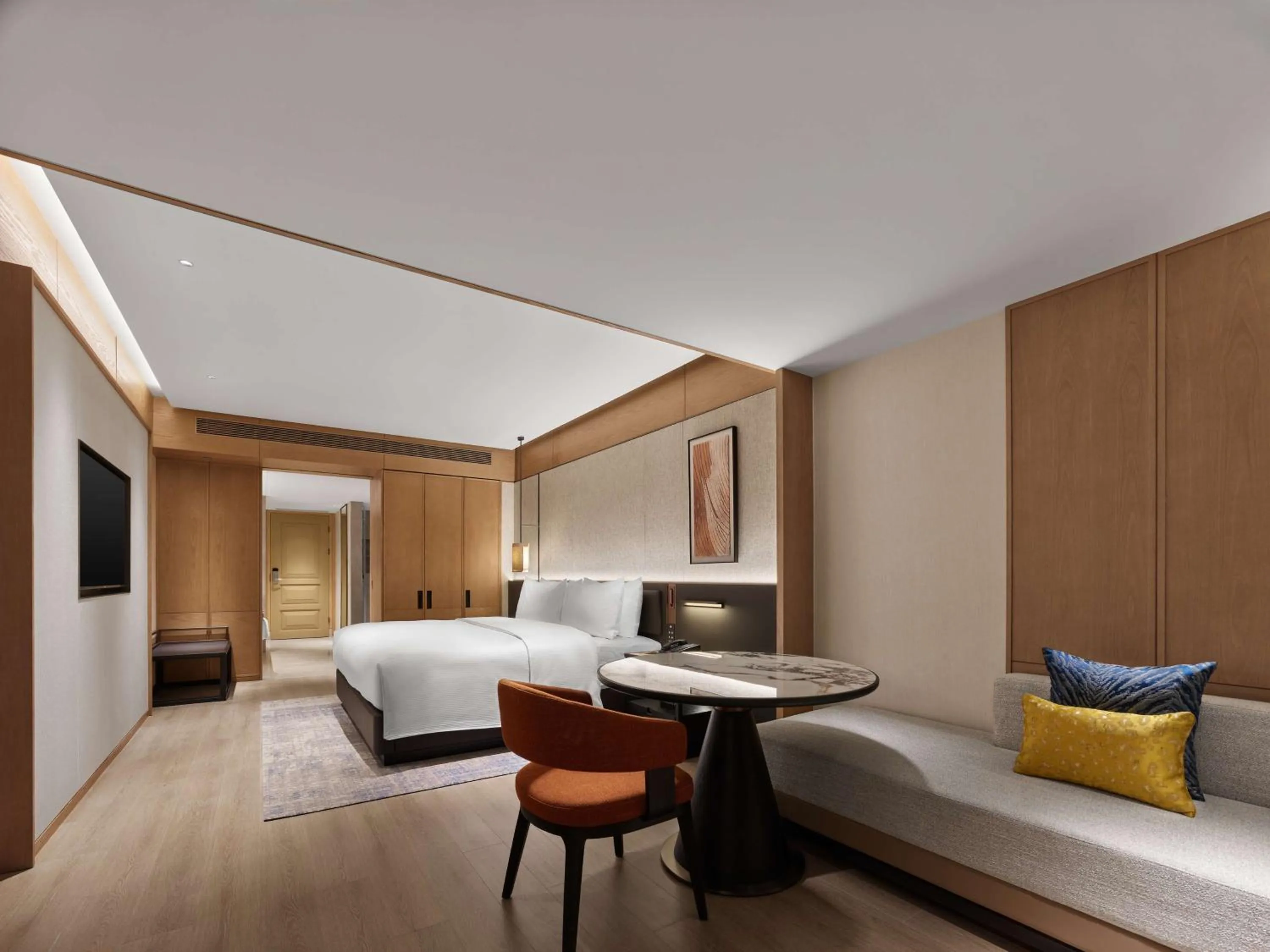Bed in DoubleTree by Hilton Weihai