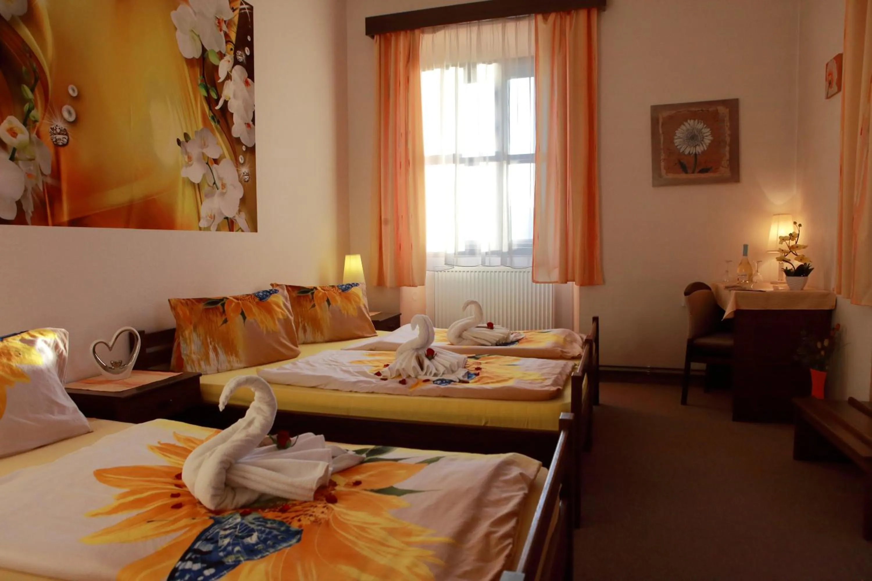 Bed in Hotel Stará škola na Šumavě