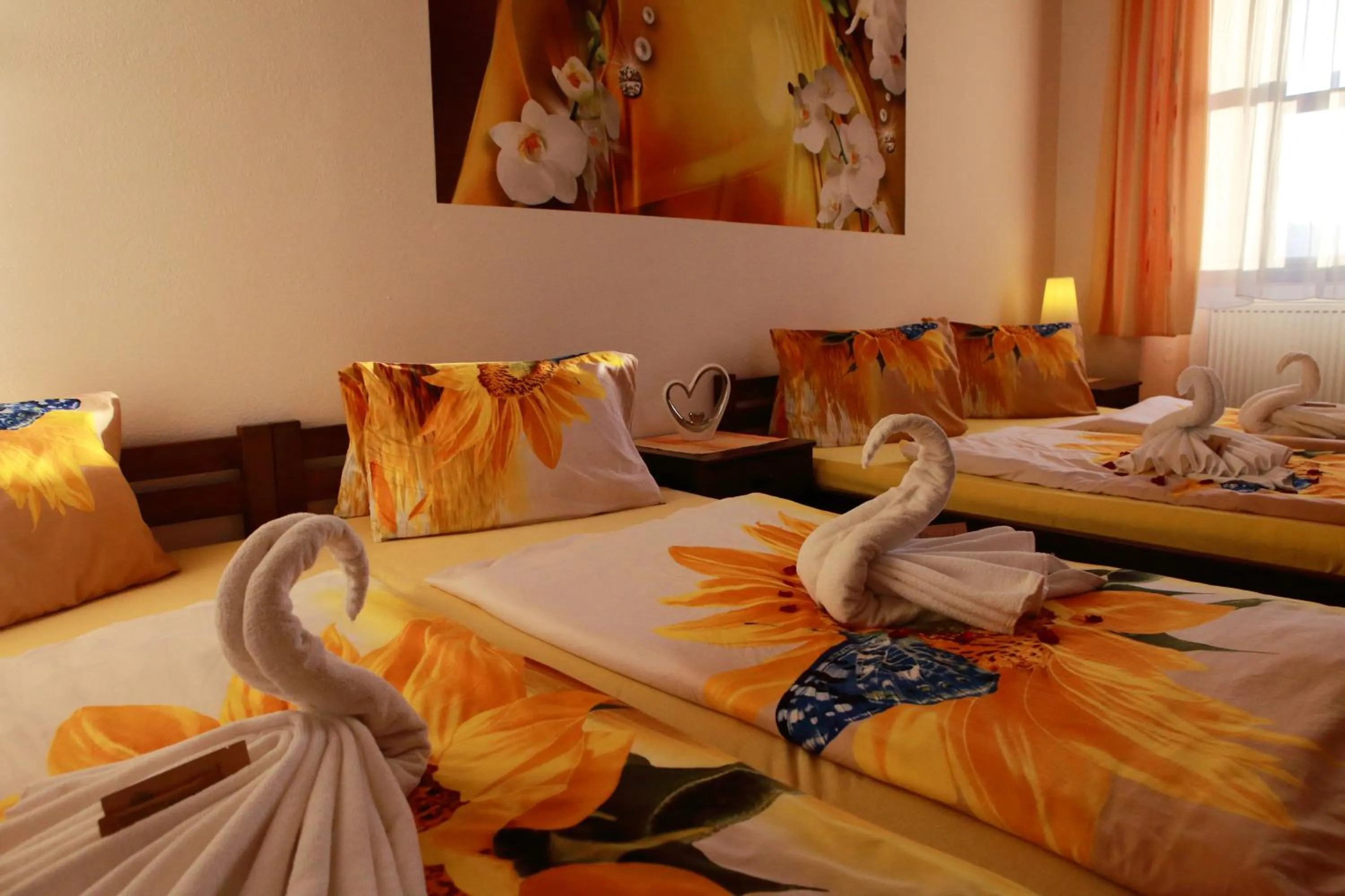 Bed in Hotel Stará škola na Šumavě