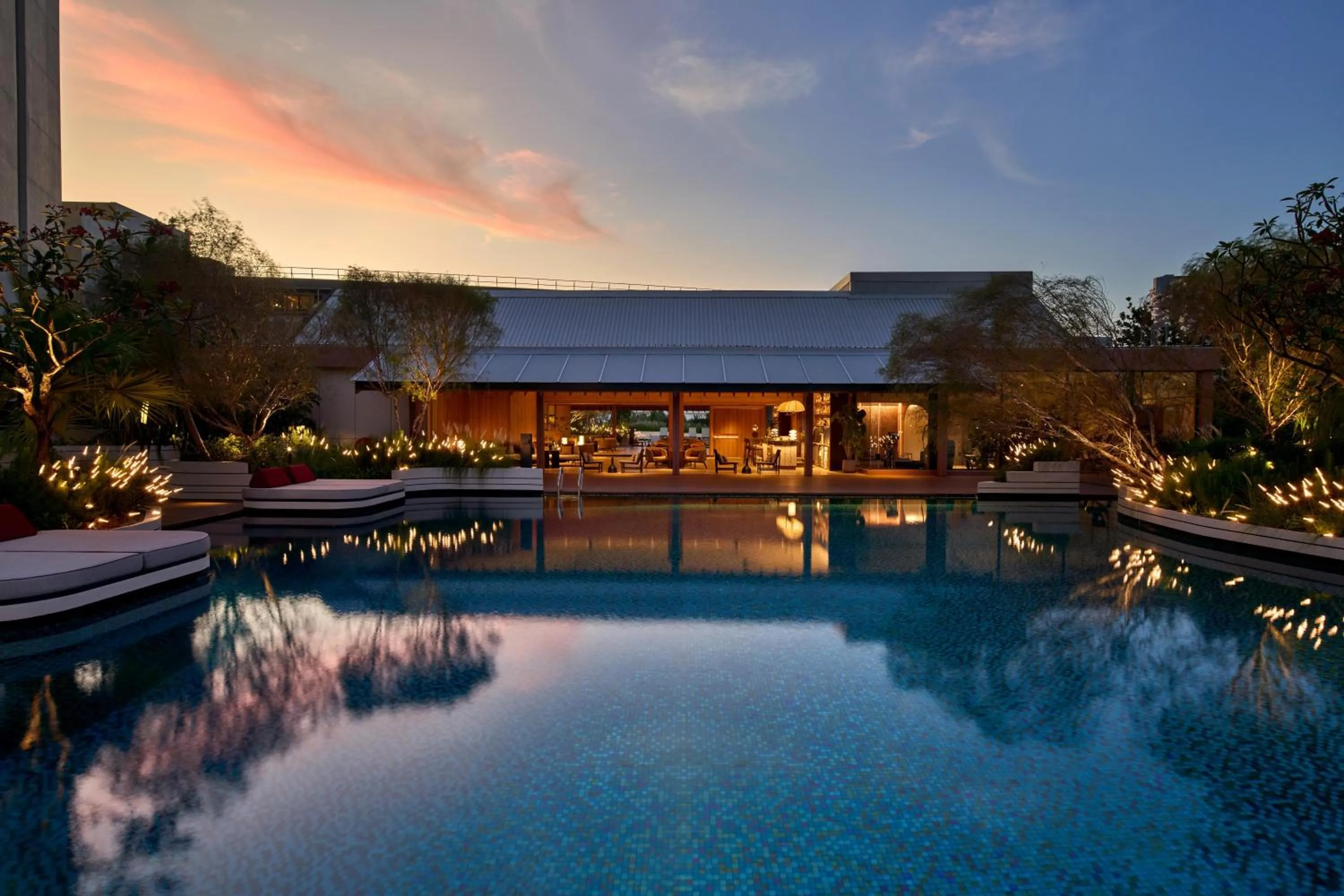Pool view in PARKROYAL Serviced Suites Singapore